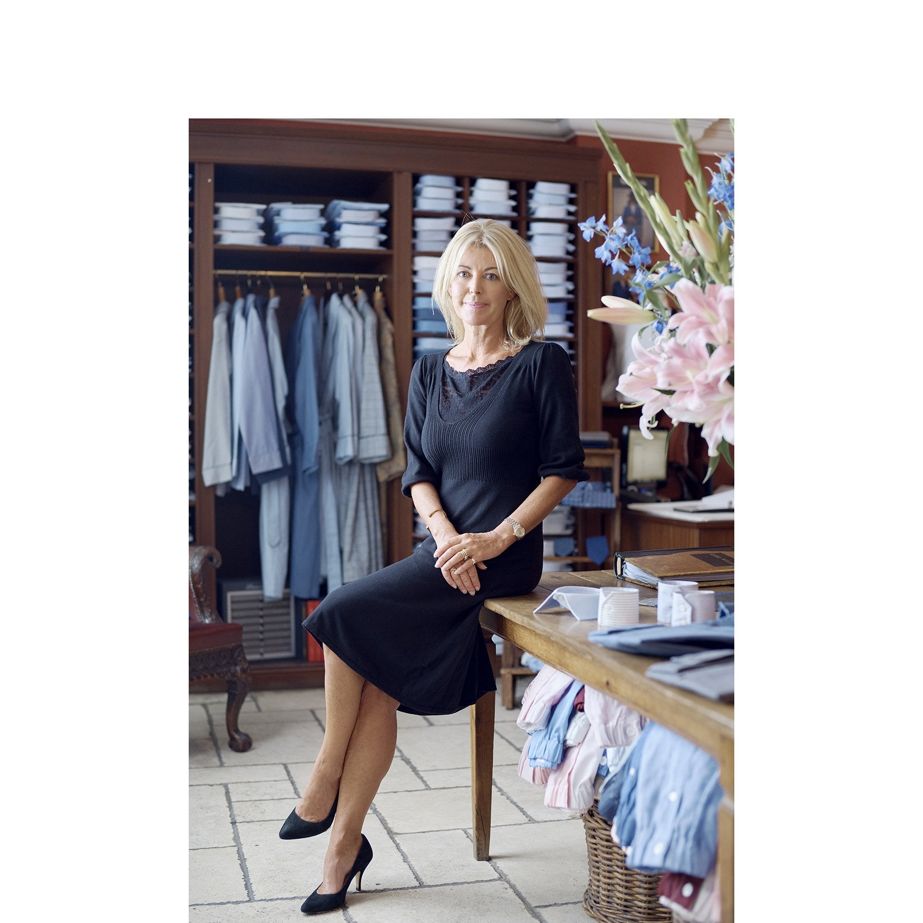 Emma photographed by Joe McGorty for The London Magazine at our Jermyn Street Shop - Emma Willis