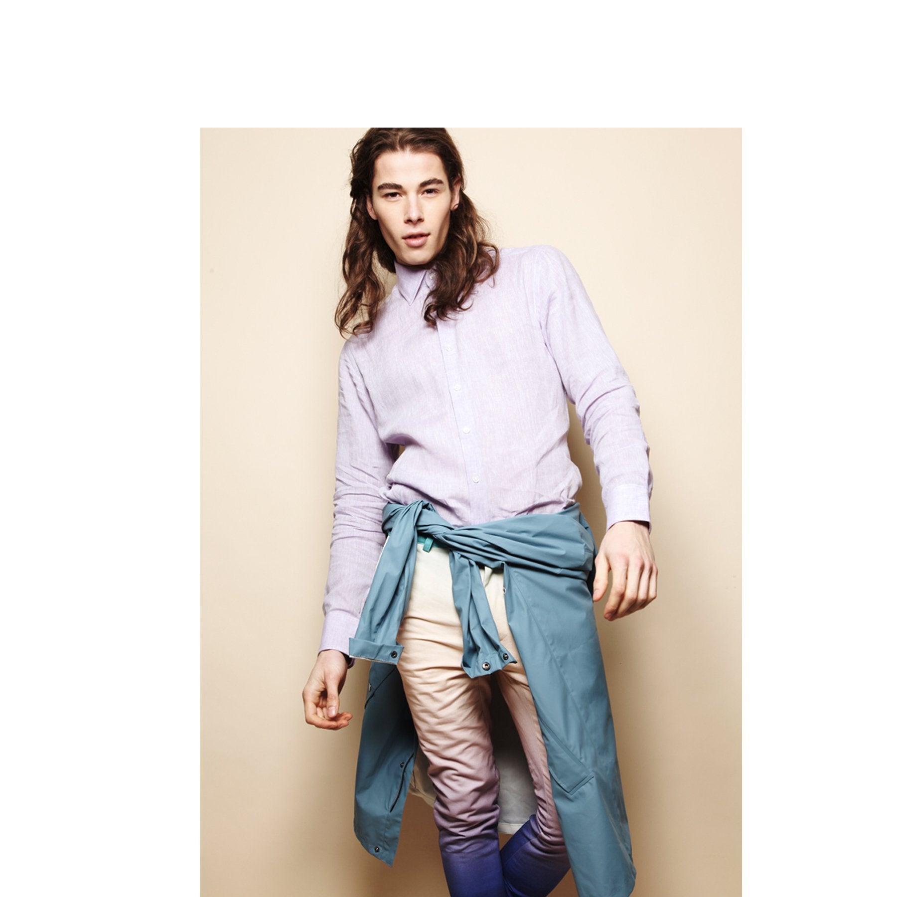Emma Willis’ Lavender Linen shirt featured in Kaltblut Magazine - Emma Willis