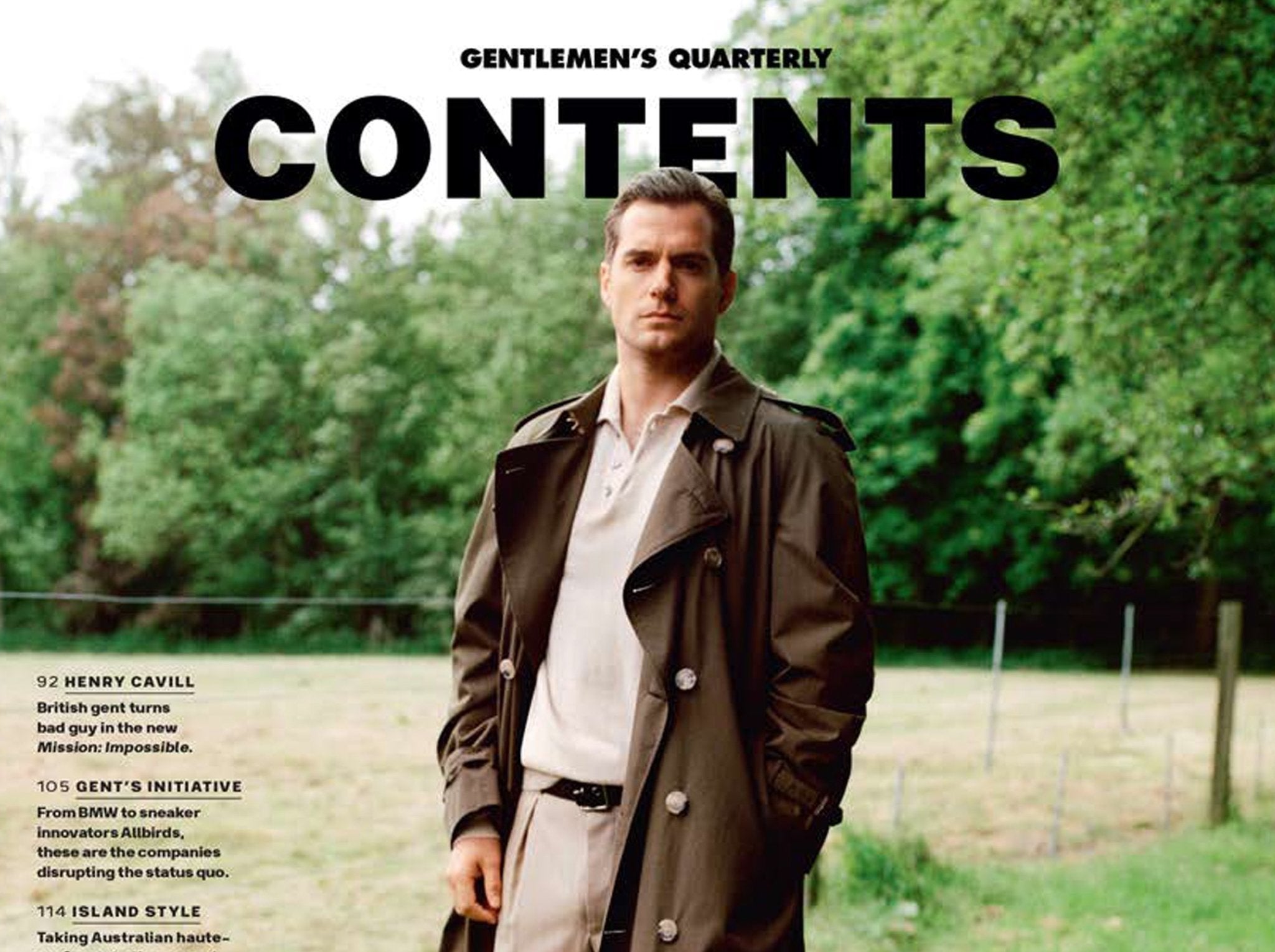 Henry Cavill wears our Linen Cashmere Polo in GQ Australia - Emma Willis