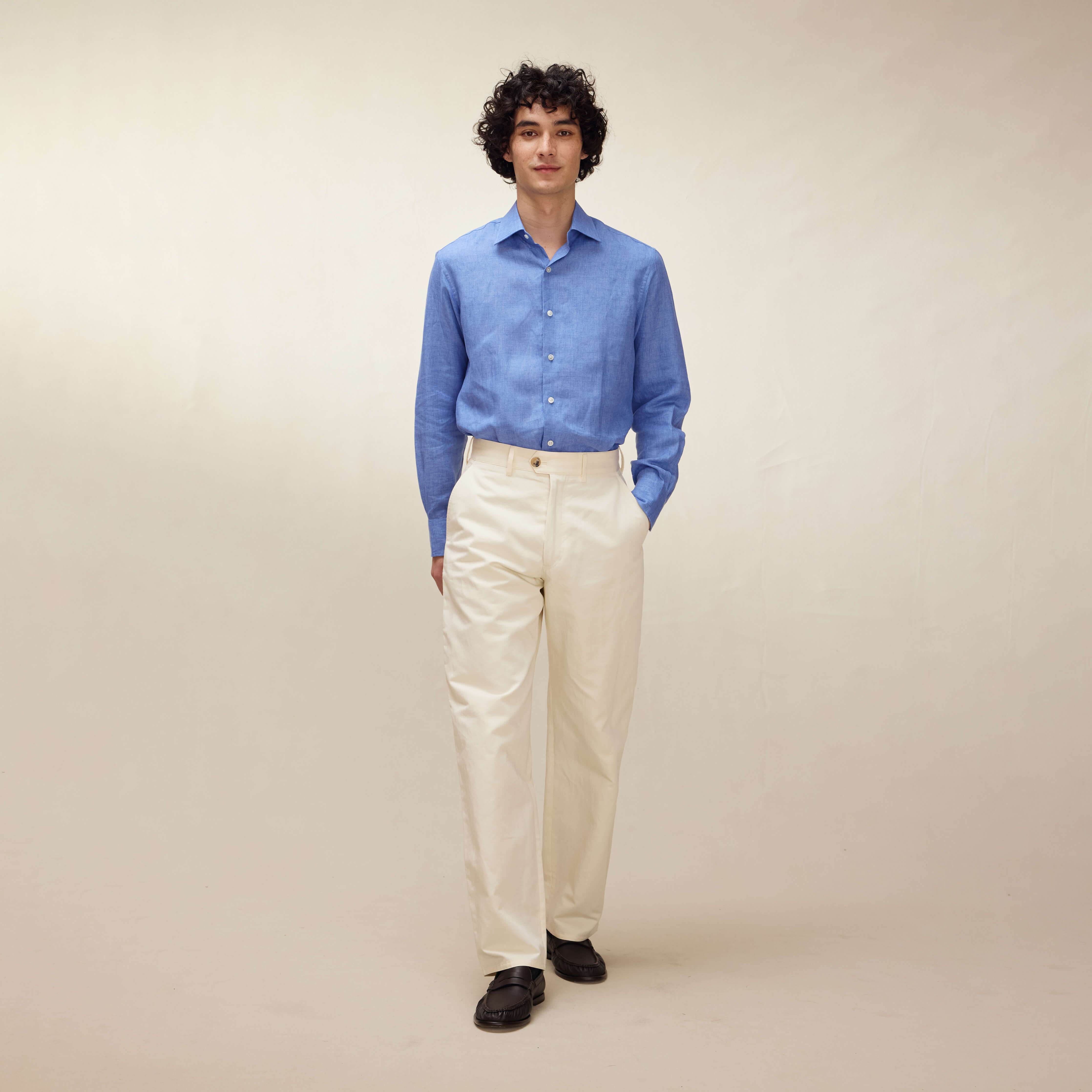 Blue Linen Shirt - New