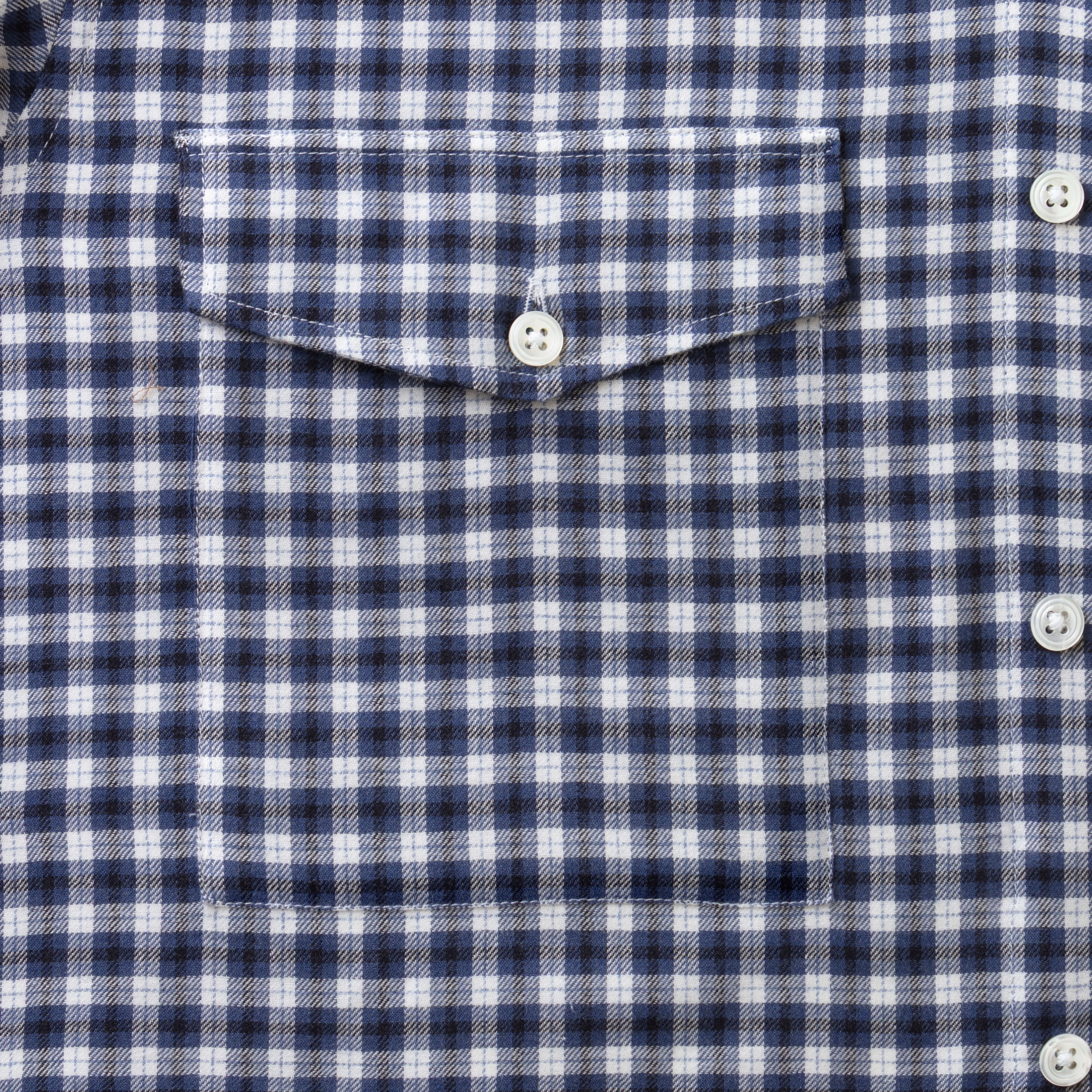 Charcoal/Blue Check Wool Cotton Blend Over Shirt - New