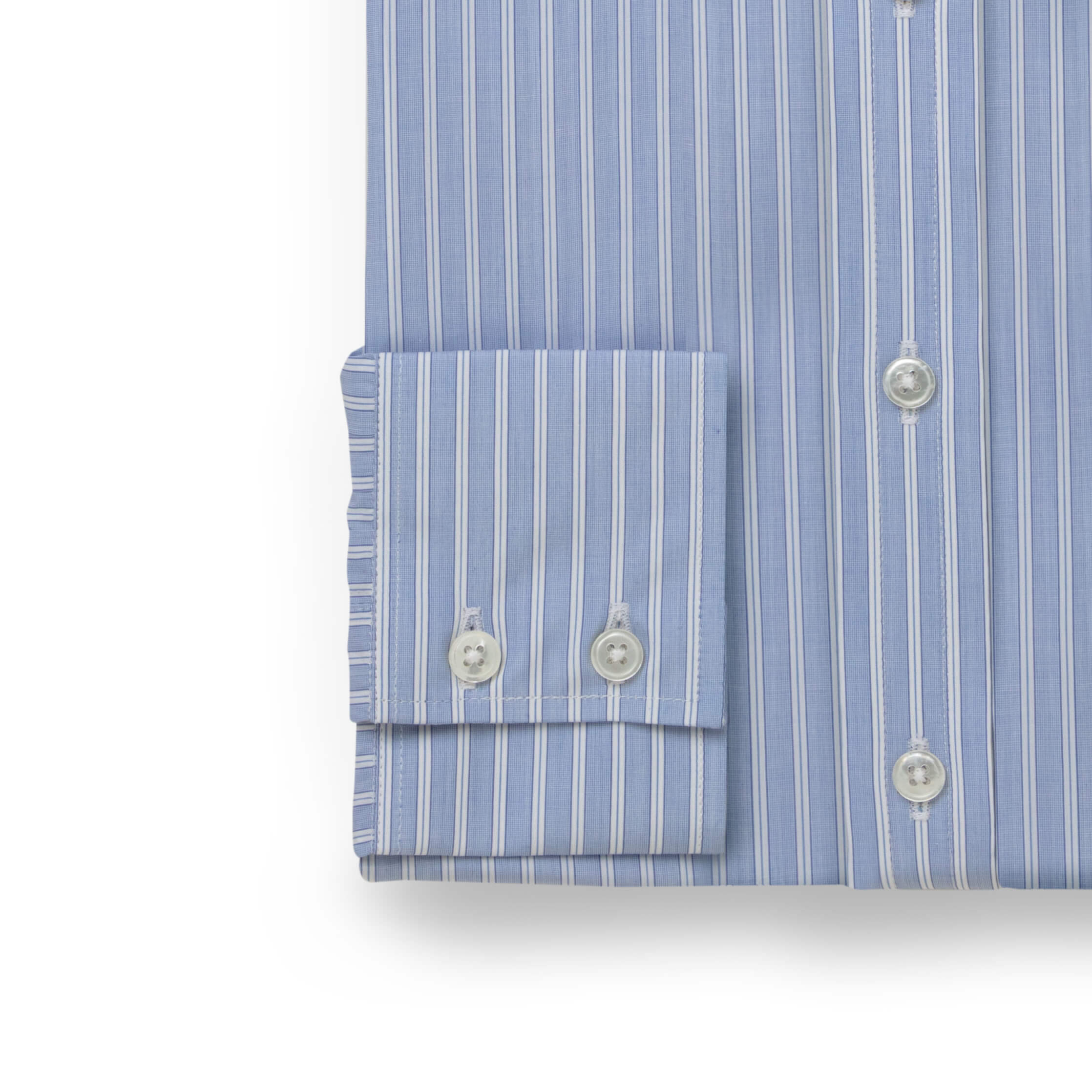 Bold Navy/White Chalk Stripe Shirt - New