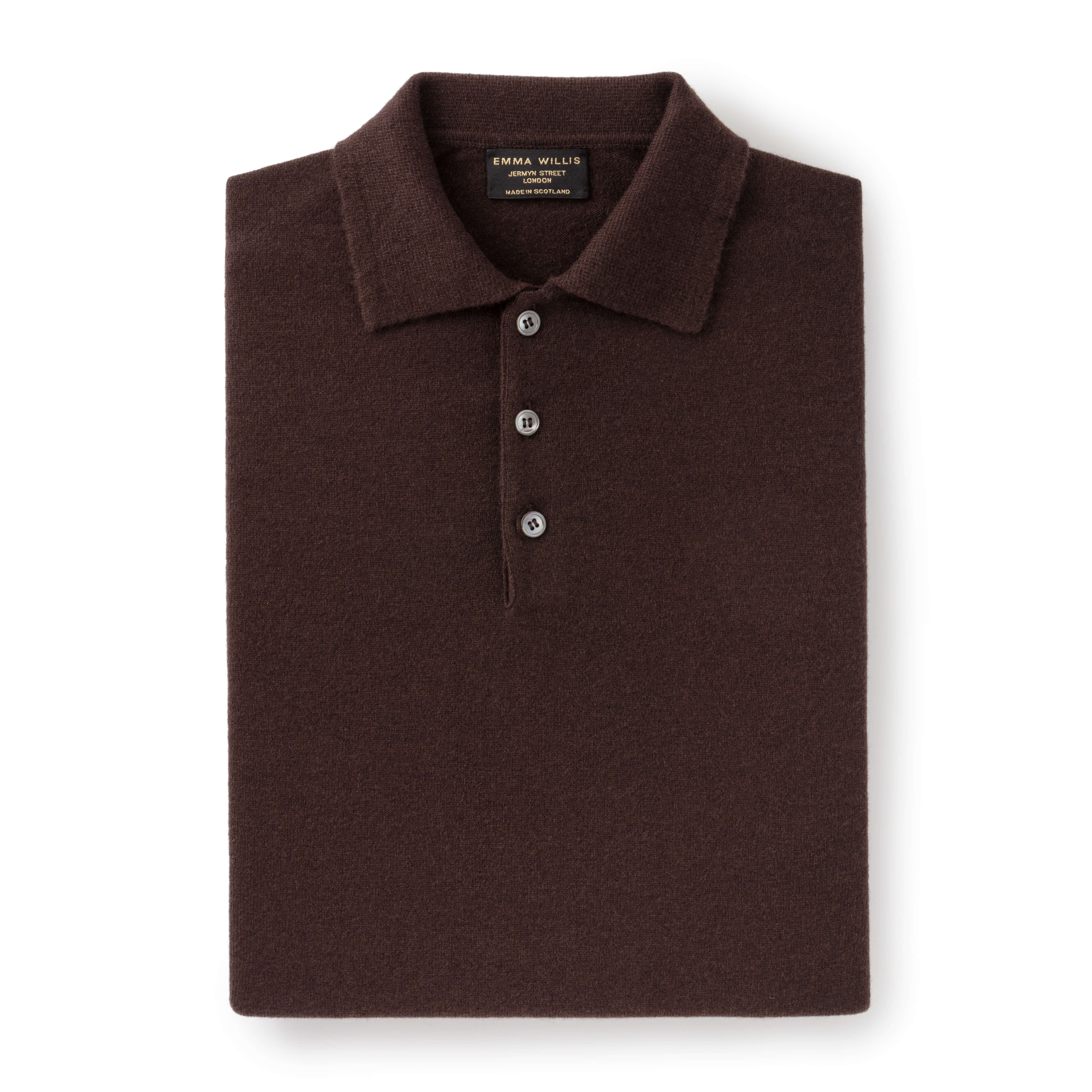 Chocolate Cashmere Polo - New