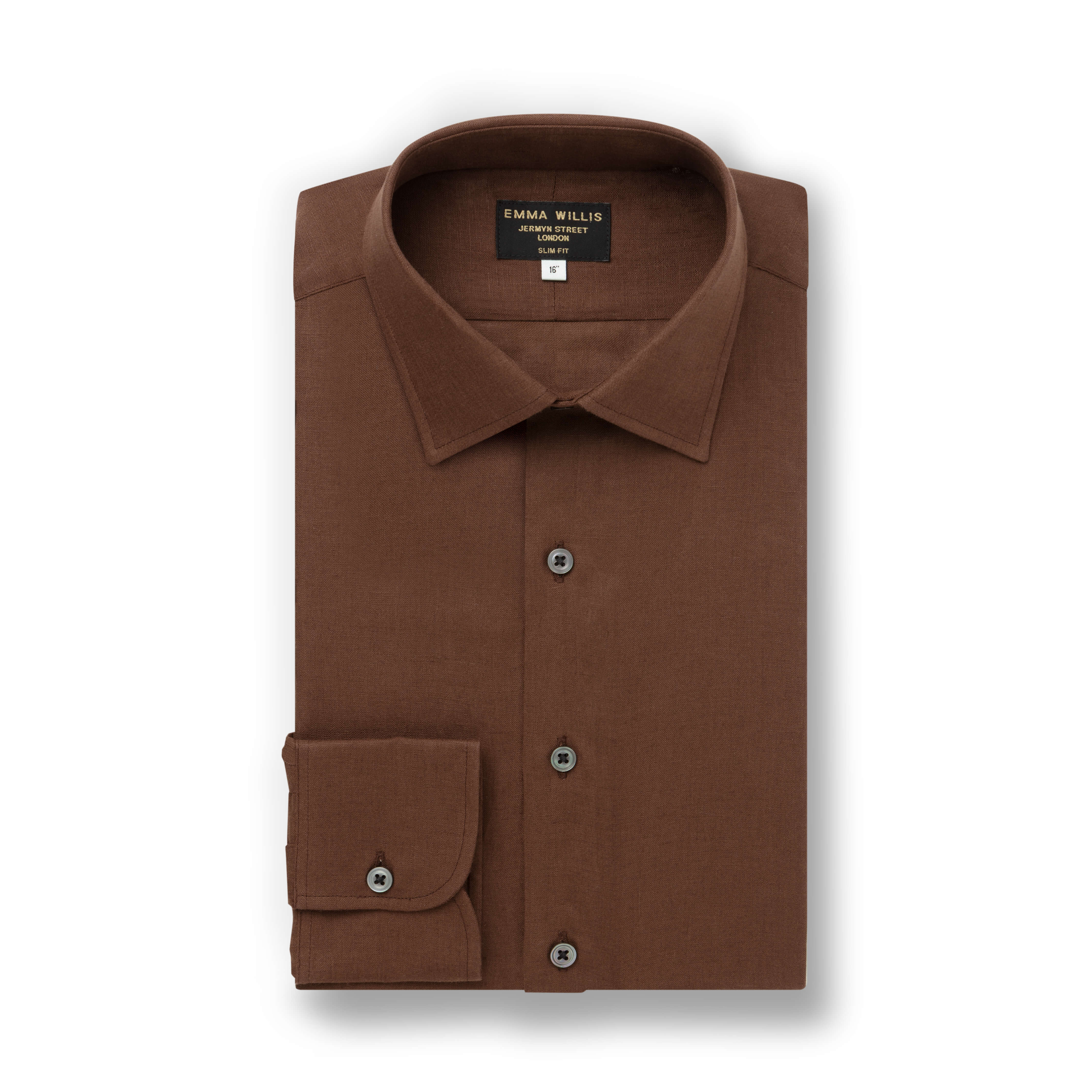 Chocolate Linen Shirt - New