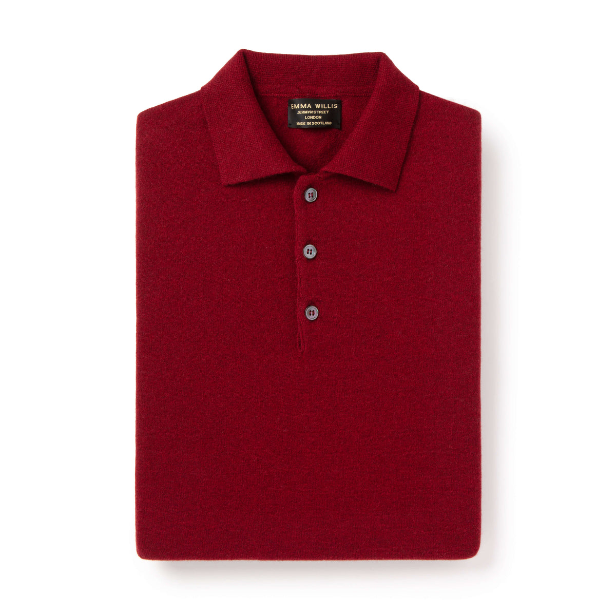 Claret Cashmere Polo
