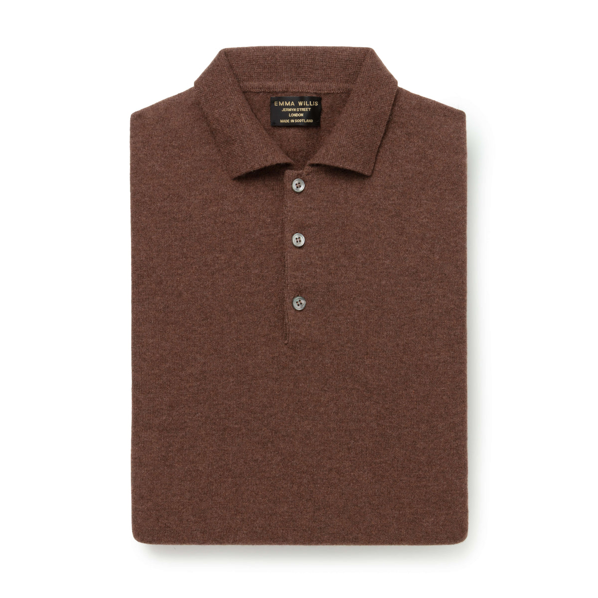 Coffee Cashmere Polo
