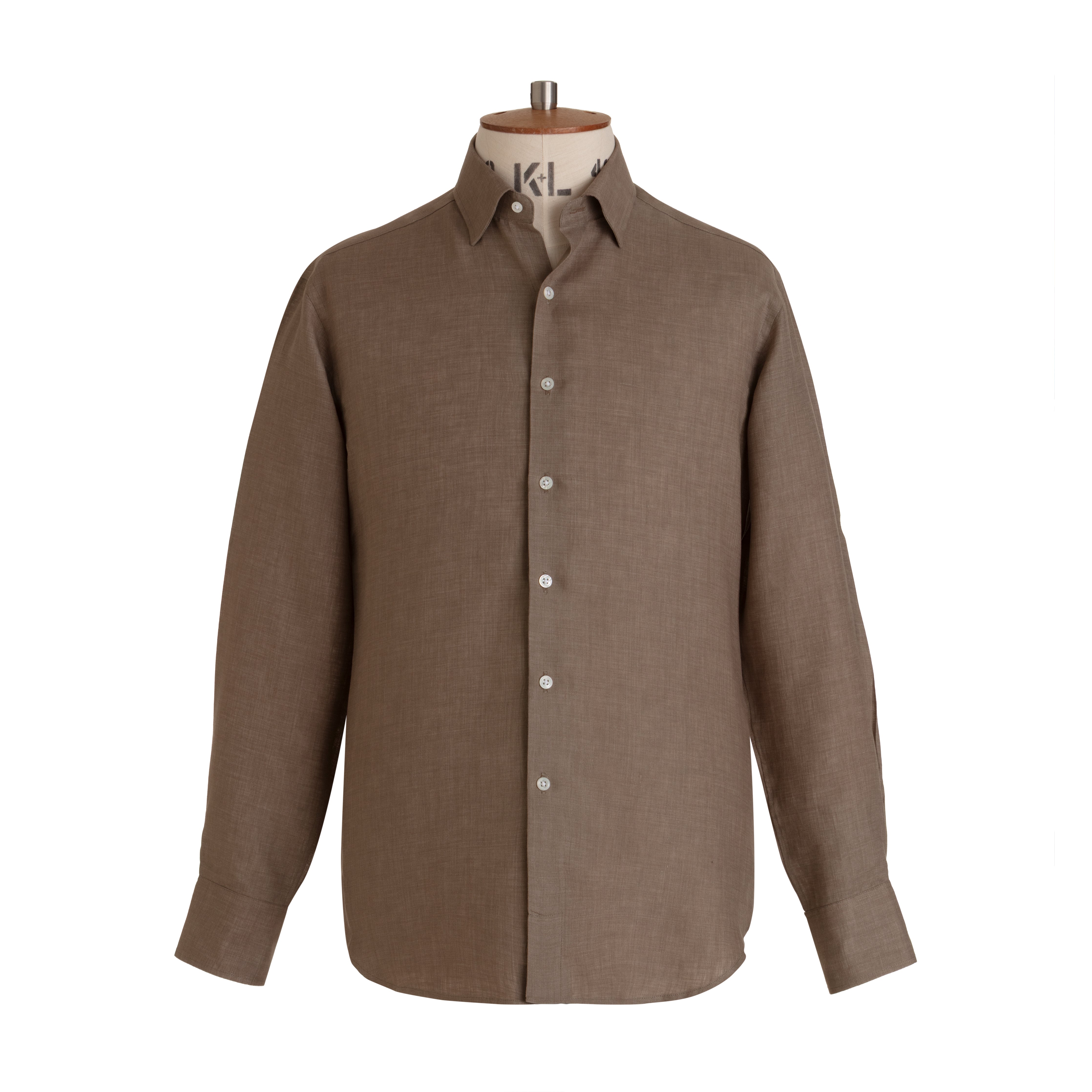 Khaki Linen Shirt - New
