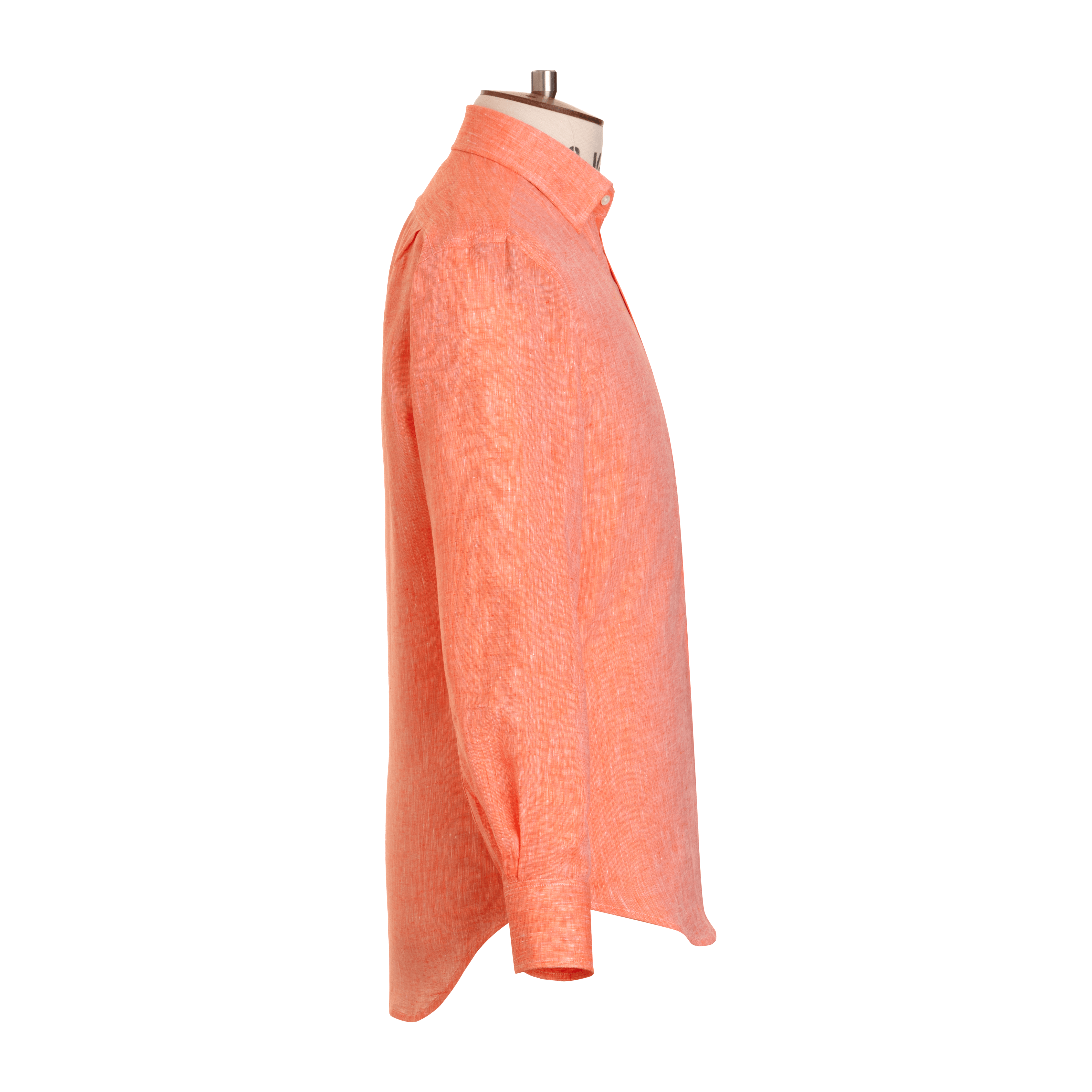 Tangerine Linen Shirt
