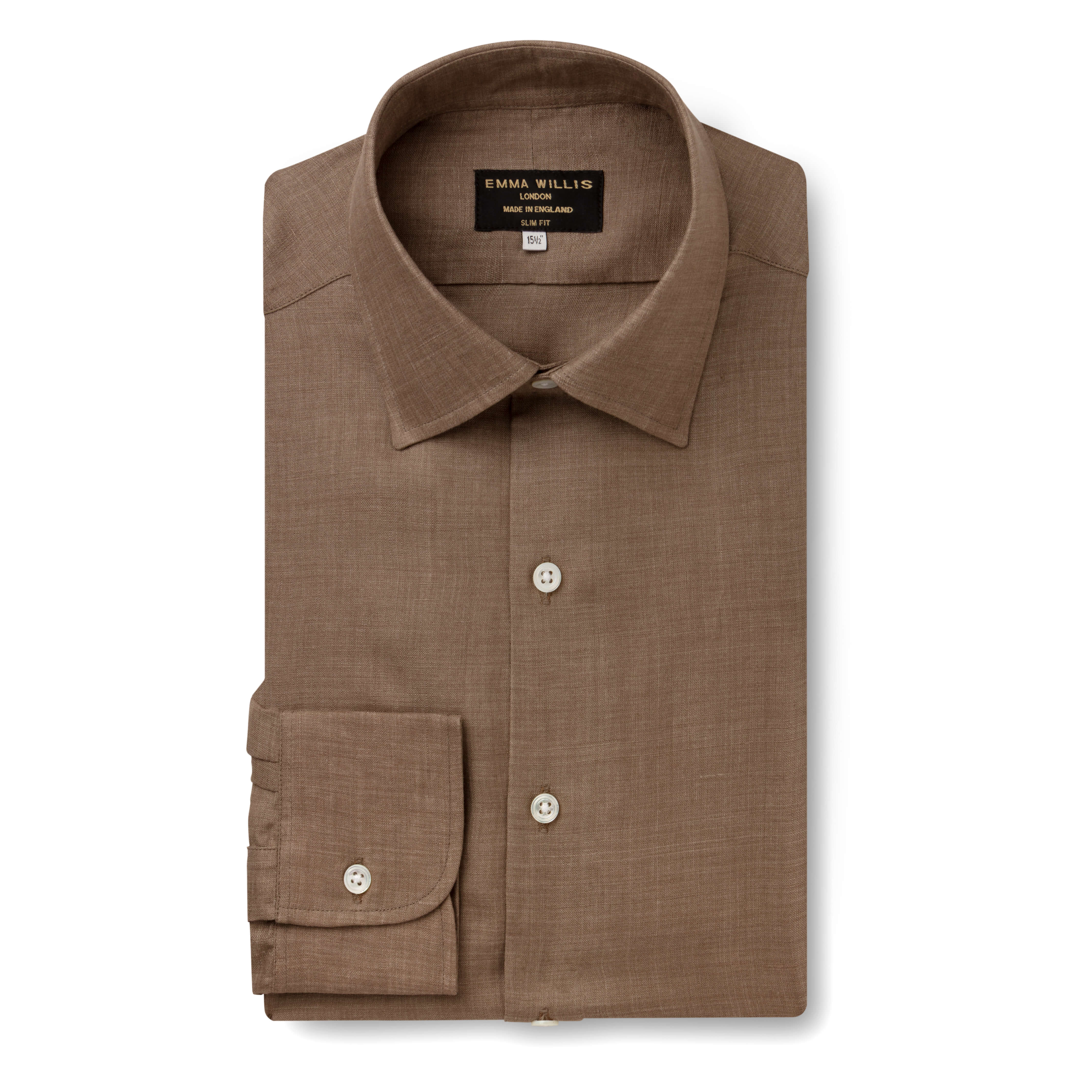 Khaki Linen Shirt - New