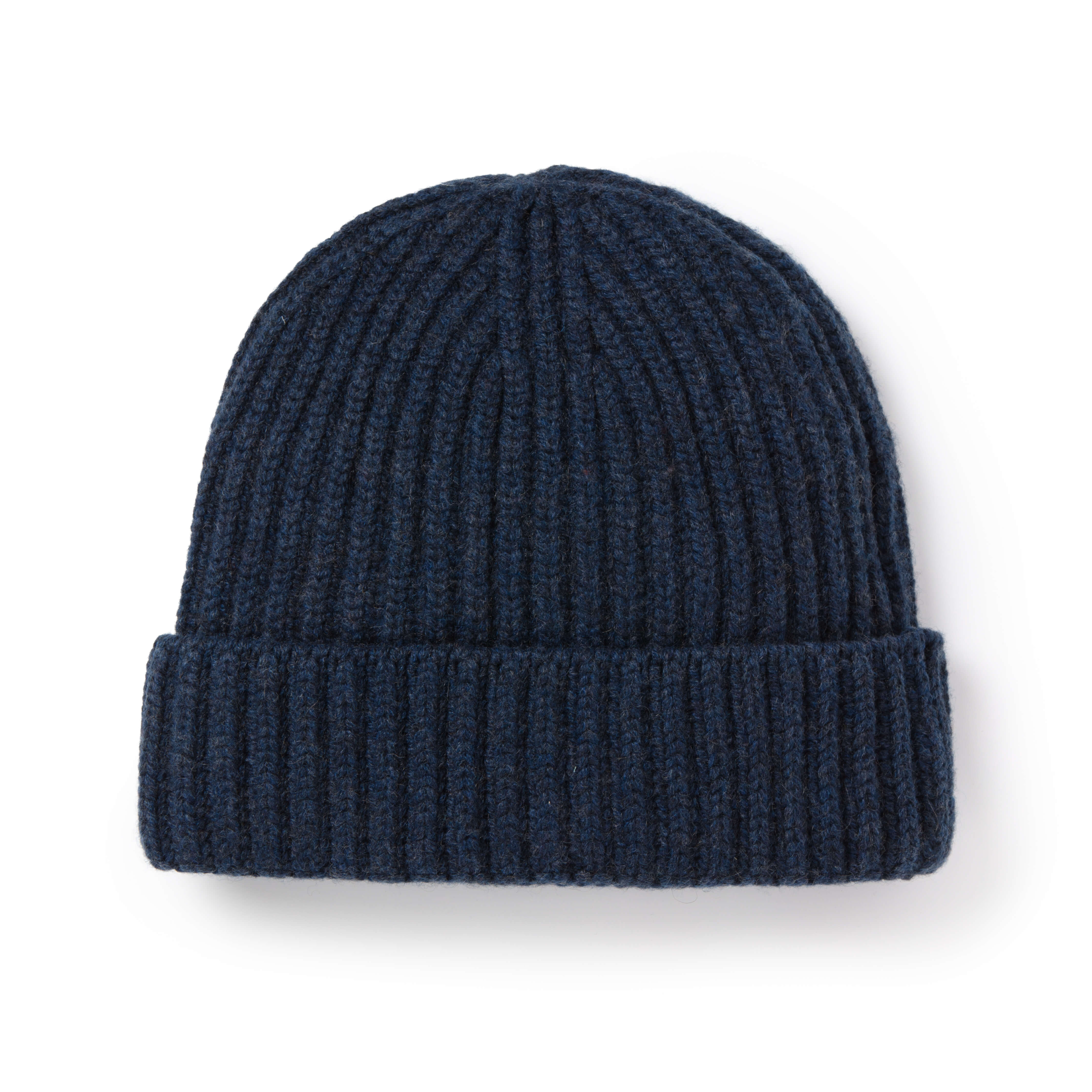 Lapis Ribbed Cashmere Beanie - New