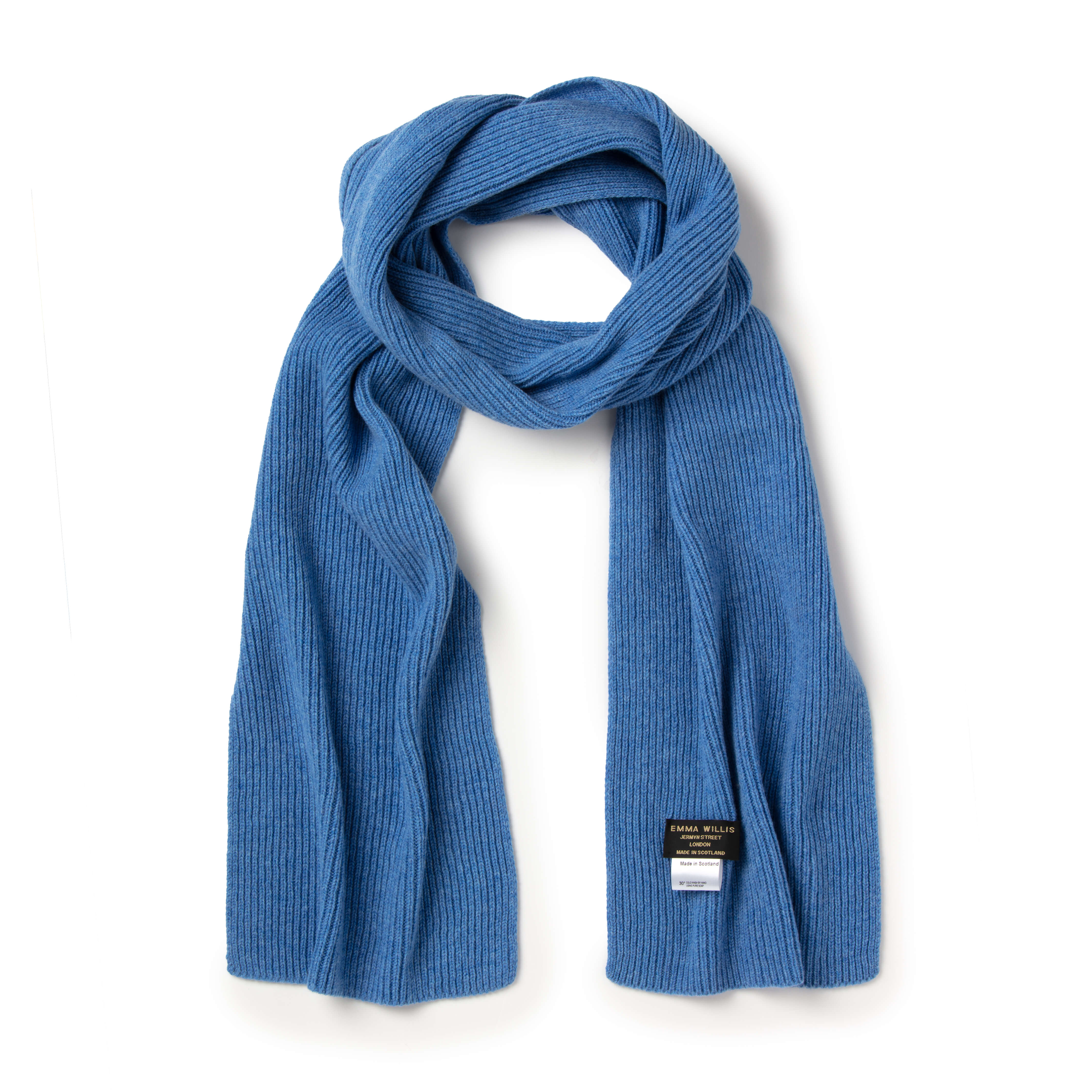 Azure Ribbed Cashmere Beanie - New