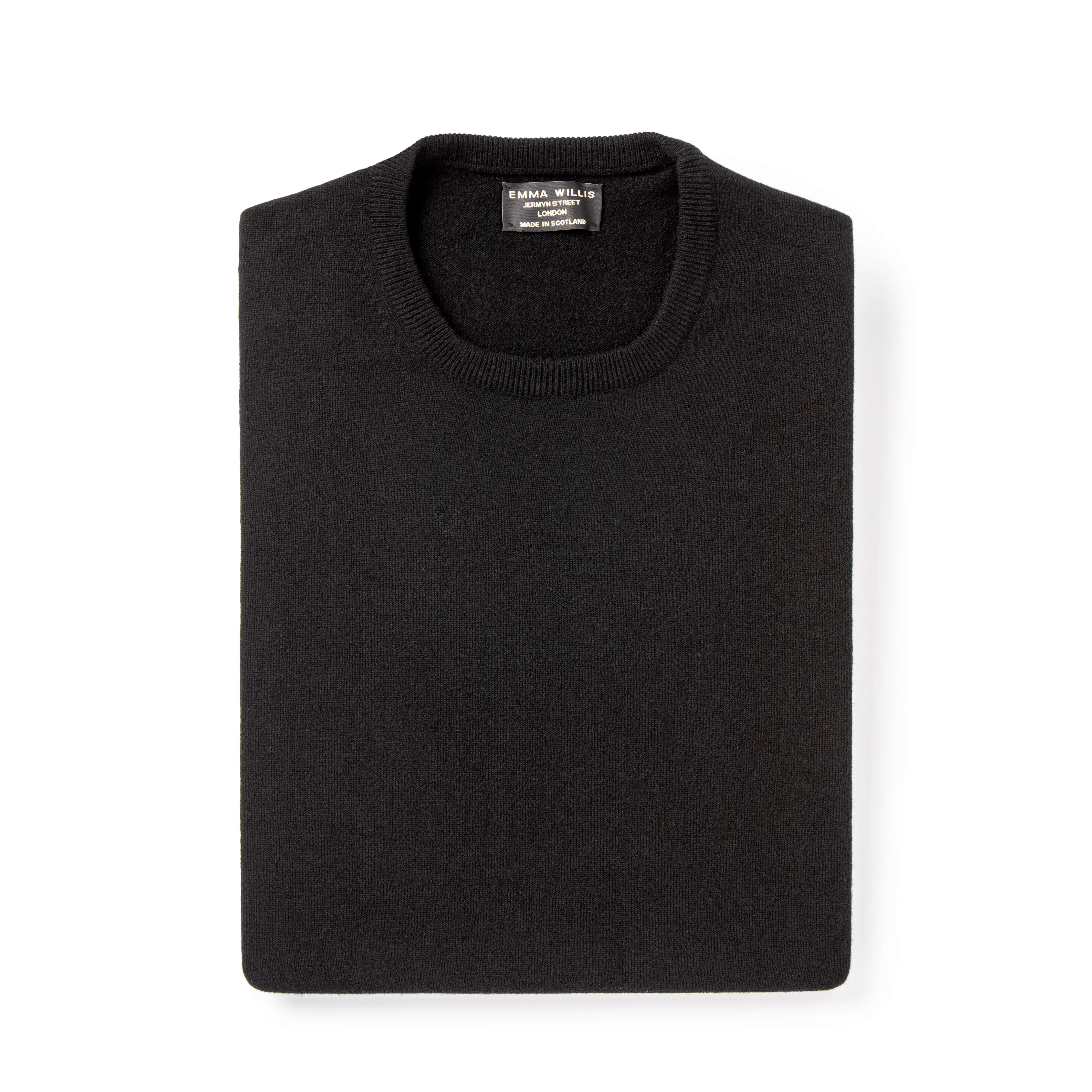 Black Cashmere Crew - New
