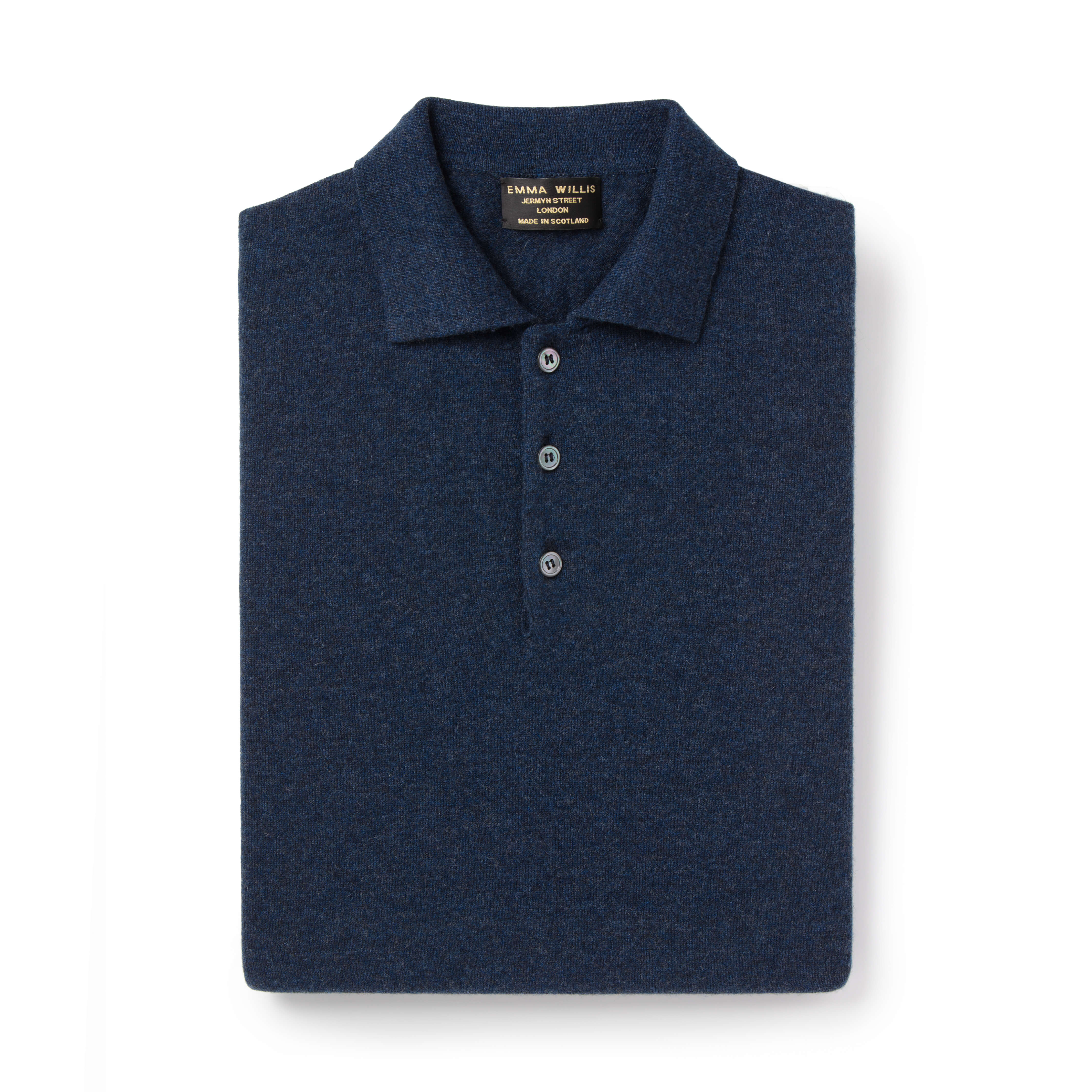 Lapis Cashmere Polo - New