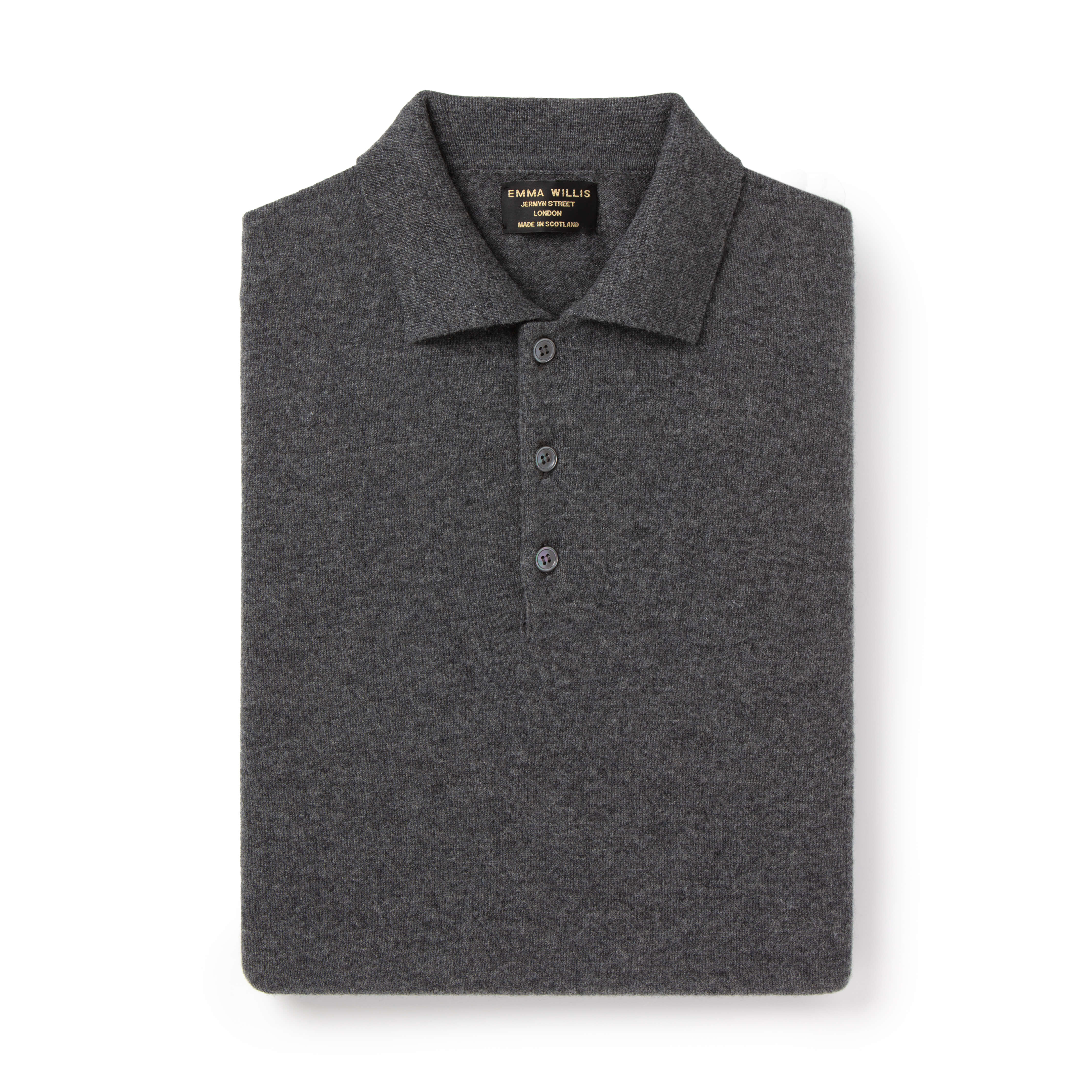 Smoke Cashmere Polo - New