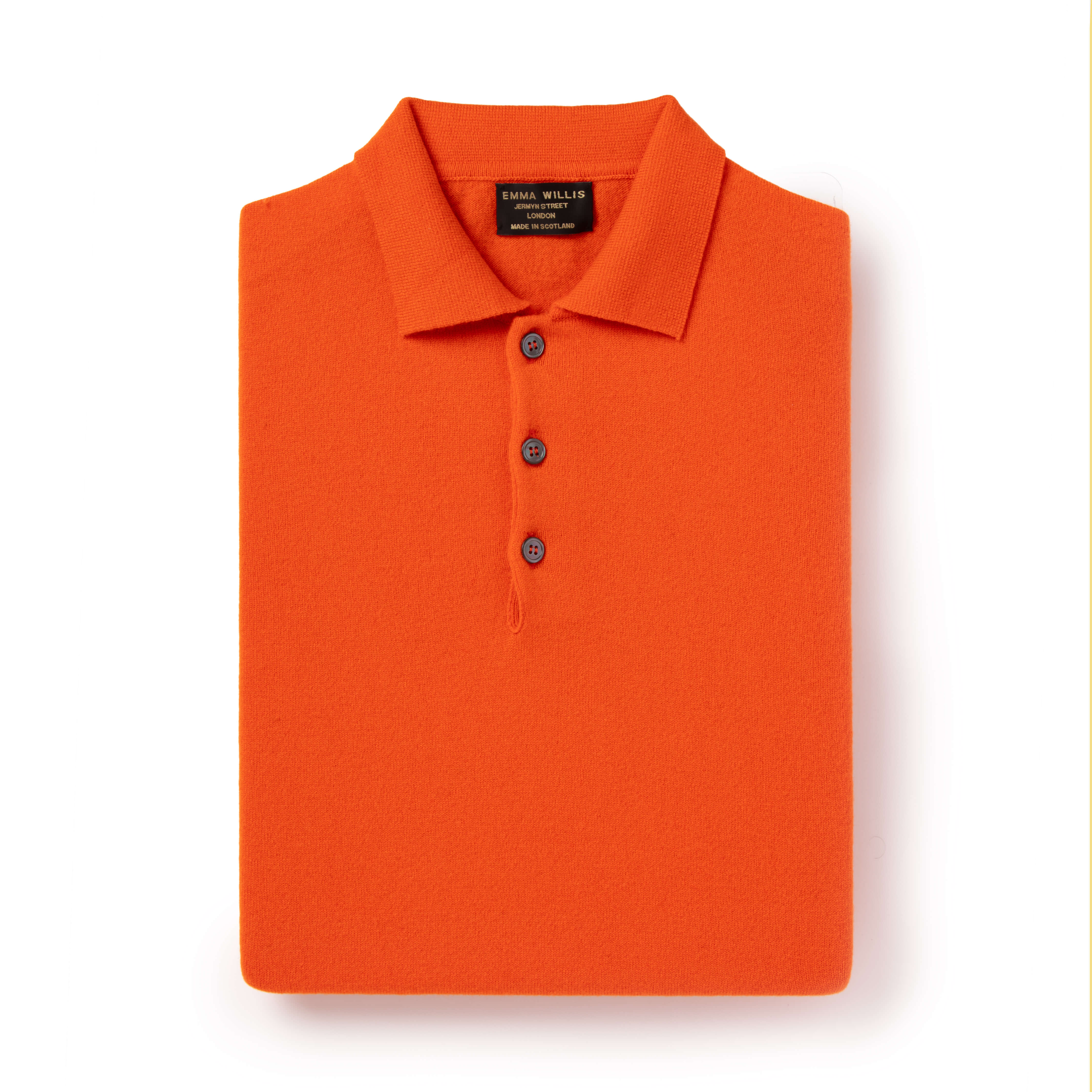 Orange Cashmere Polo - New