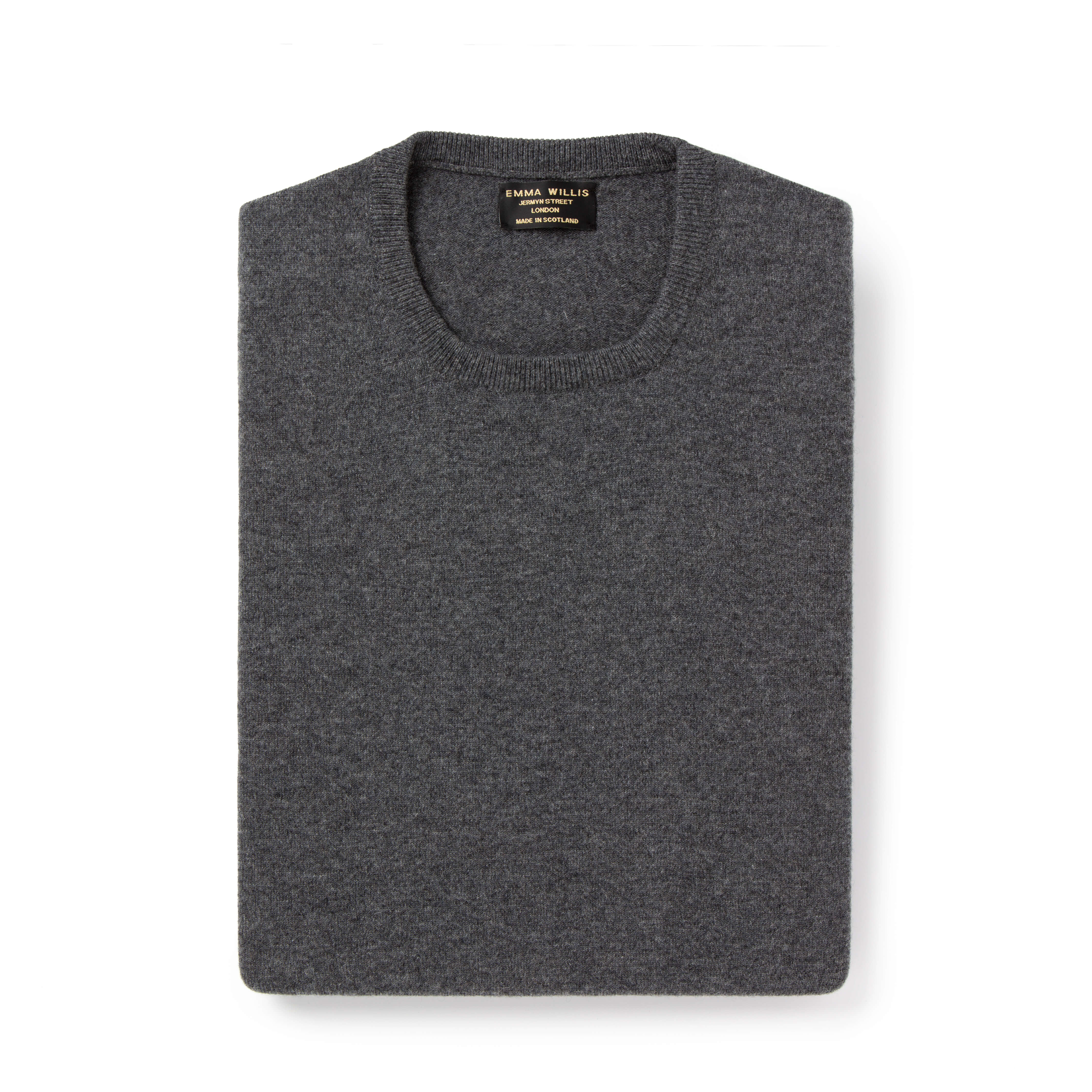 Smoke Cashmere Crew - New