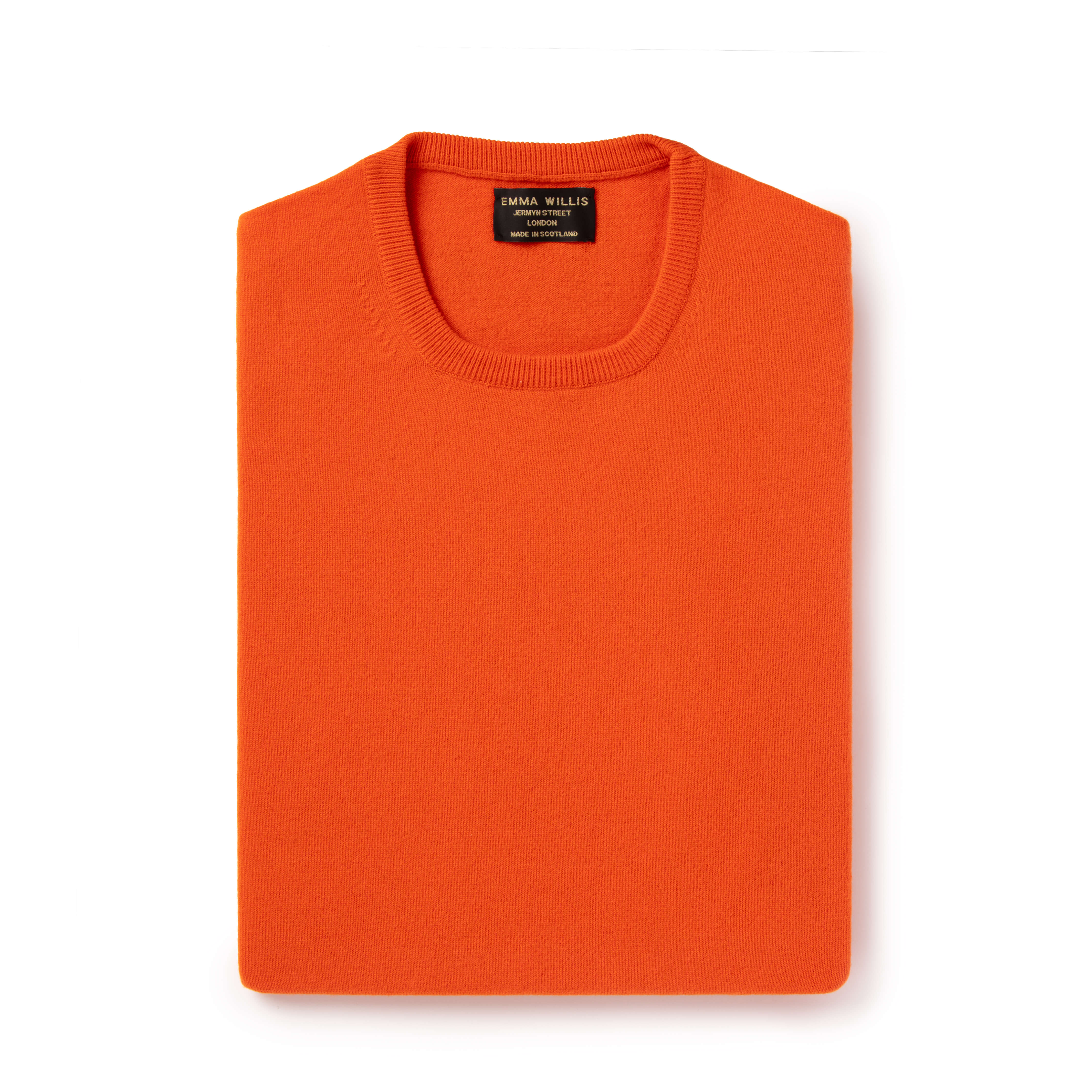 Orange Cashmere Crew - New