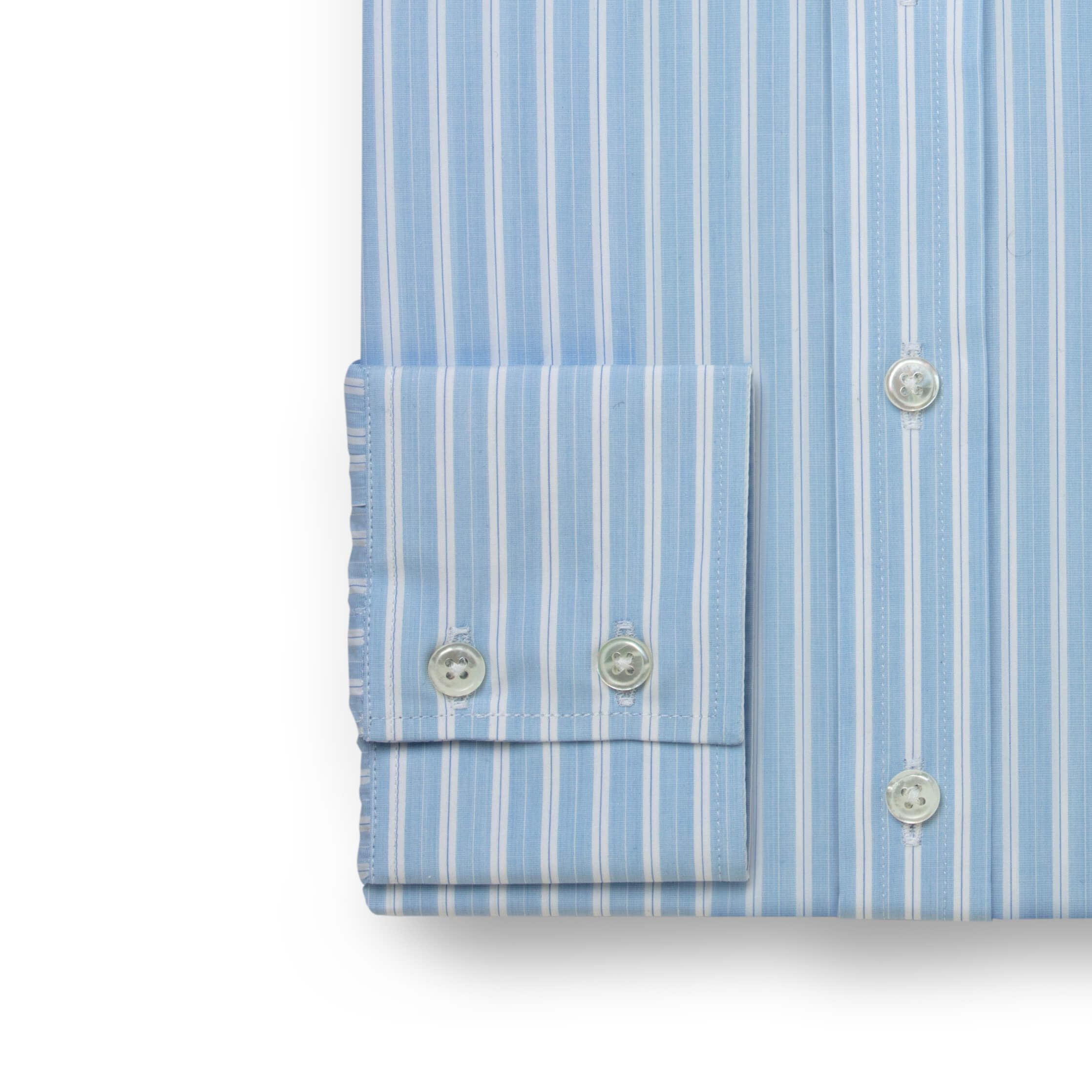 Fine Navy/White/Blue Chalk Stripe Shirt - New