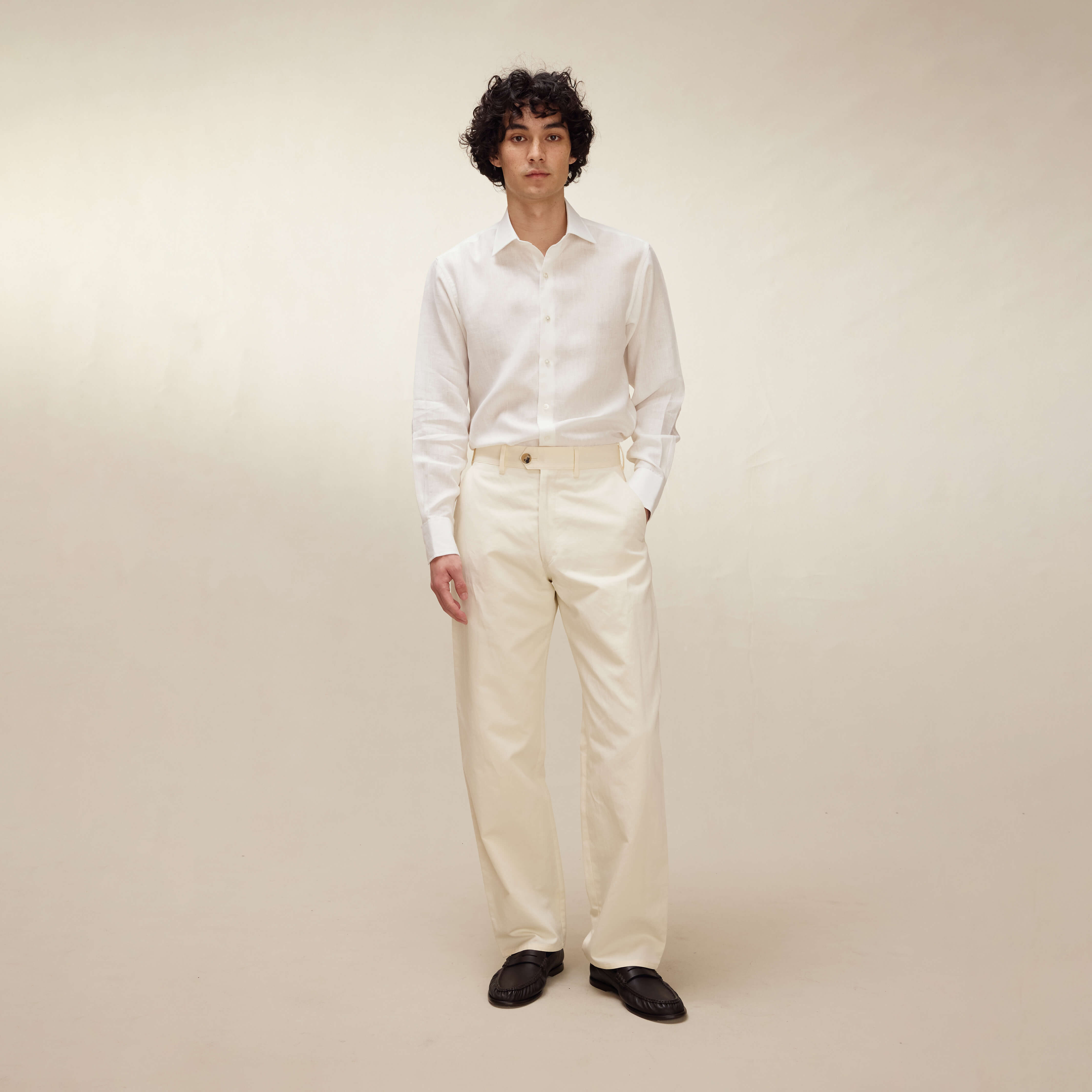 Ivory Linen Shirt - New