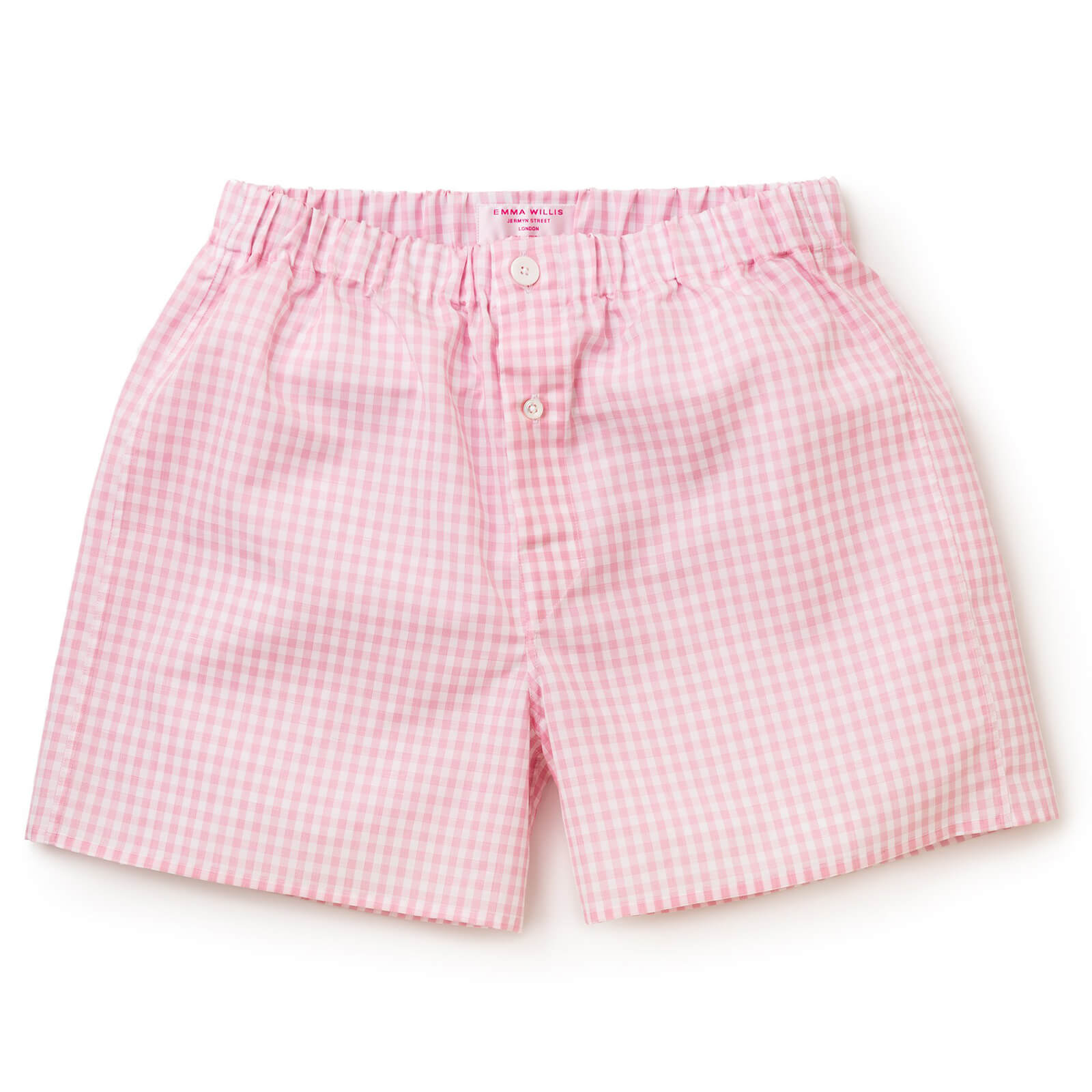 Pink Soyella Music Check Boxer Shorts - Slim Fit