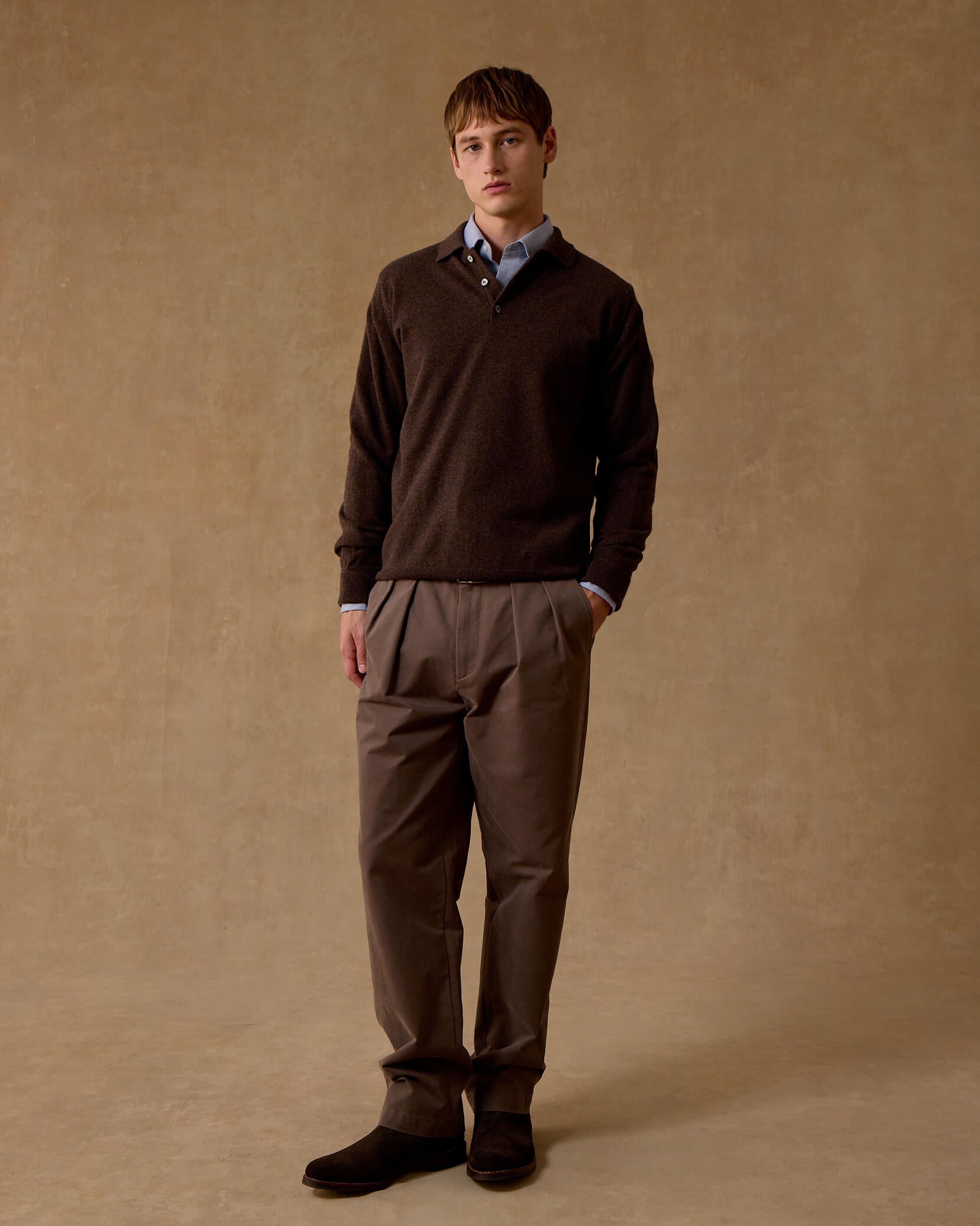 Chocolate Cashmere Polo