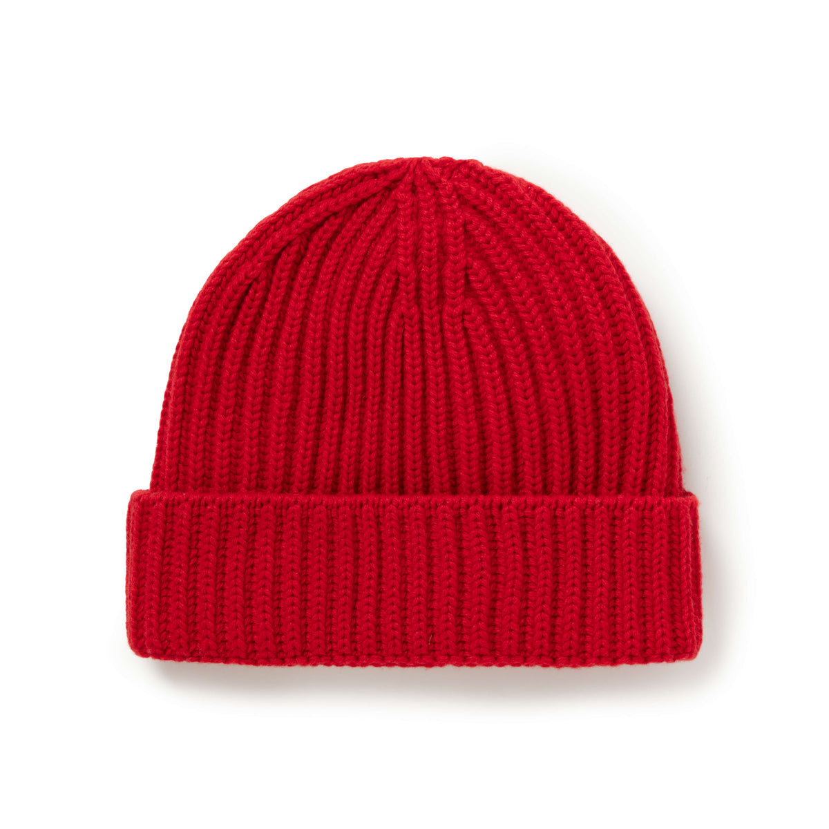 Ruby Ribbed Cashmere Beanie