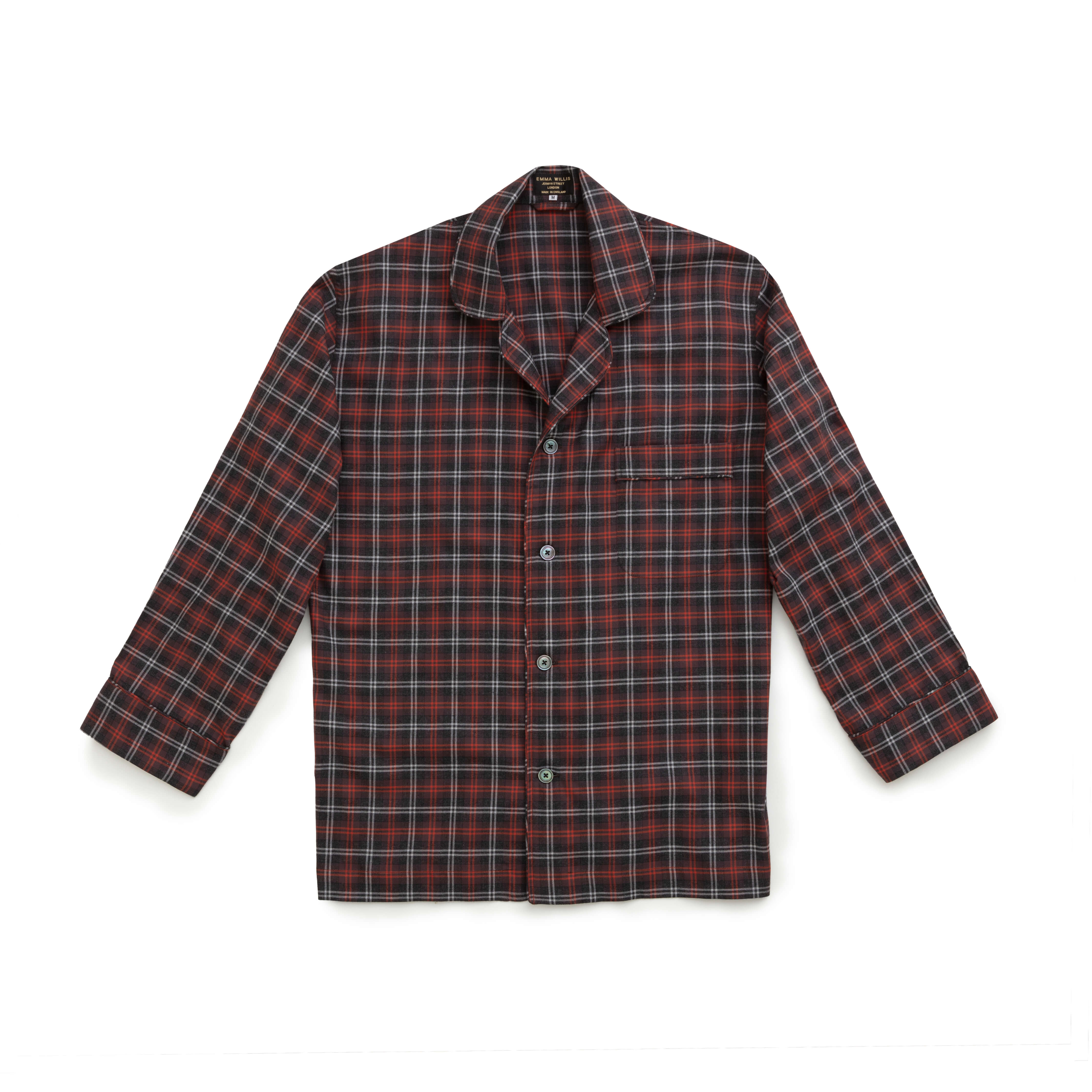Ruby/Chocolate Tartan Brushed Cotton Pyjamas - New
