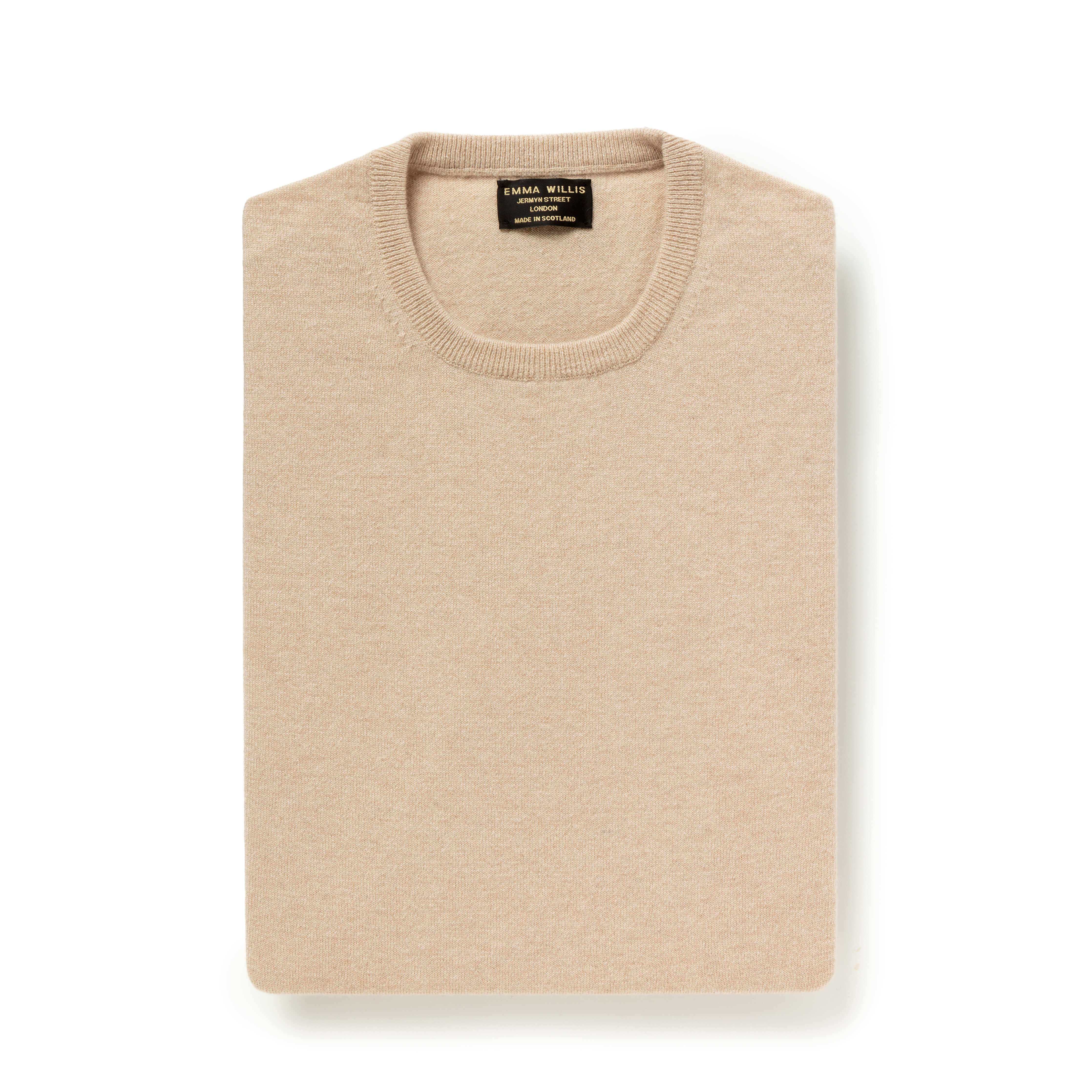 Stone Cashmere Crew