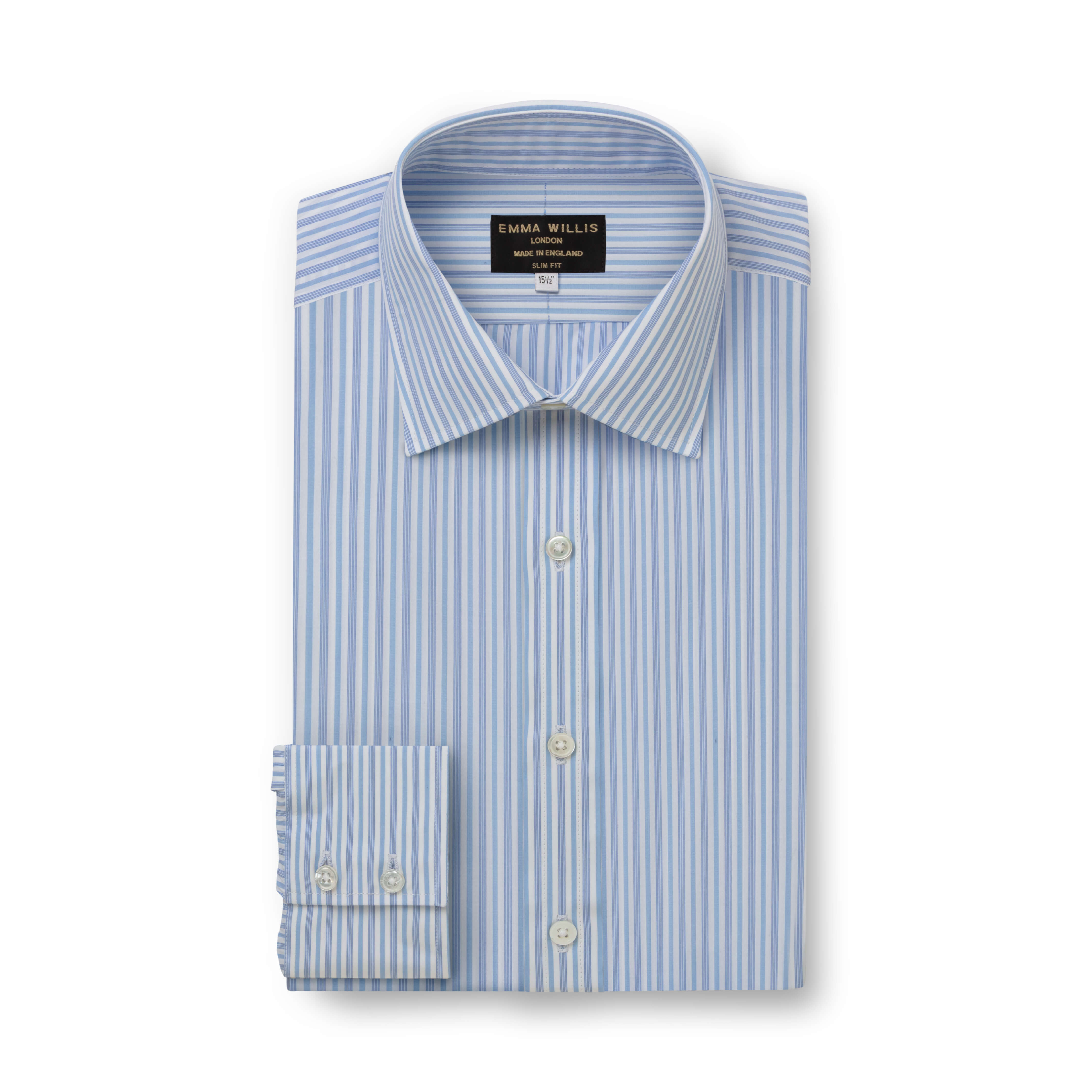 Triple Navy/Blue Stripe Shirt - New