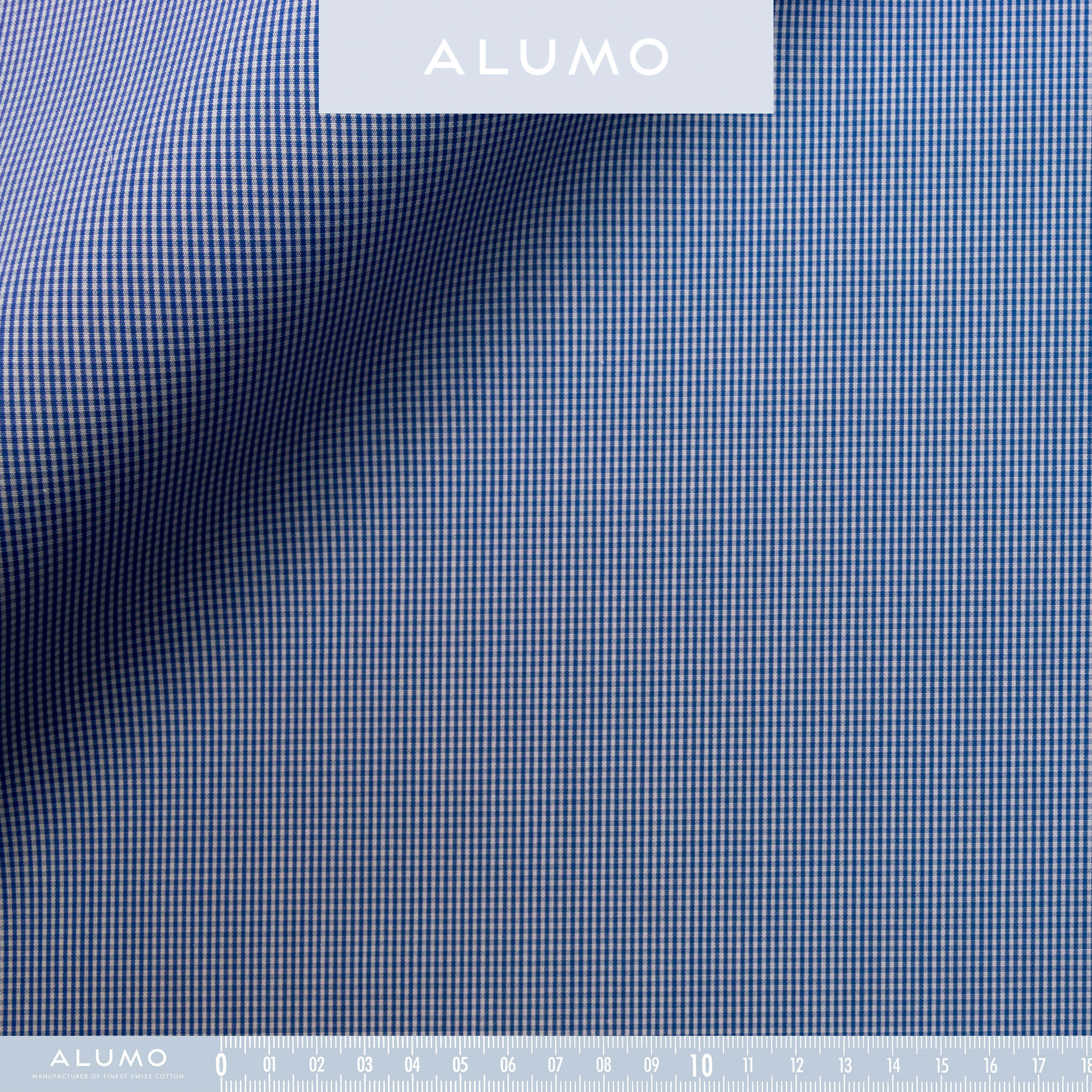 Blue Micro Check Supraluxe - Emma Willis
