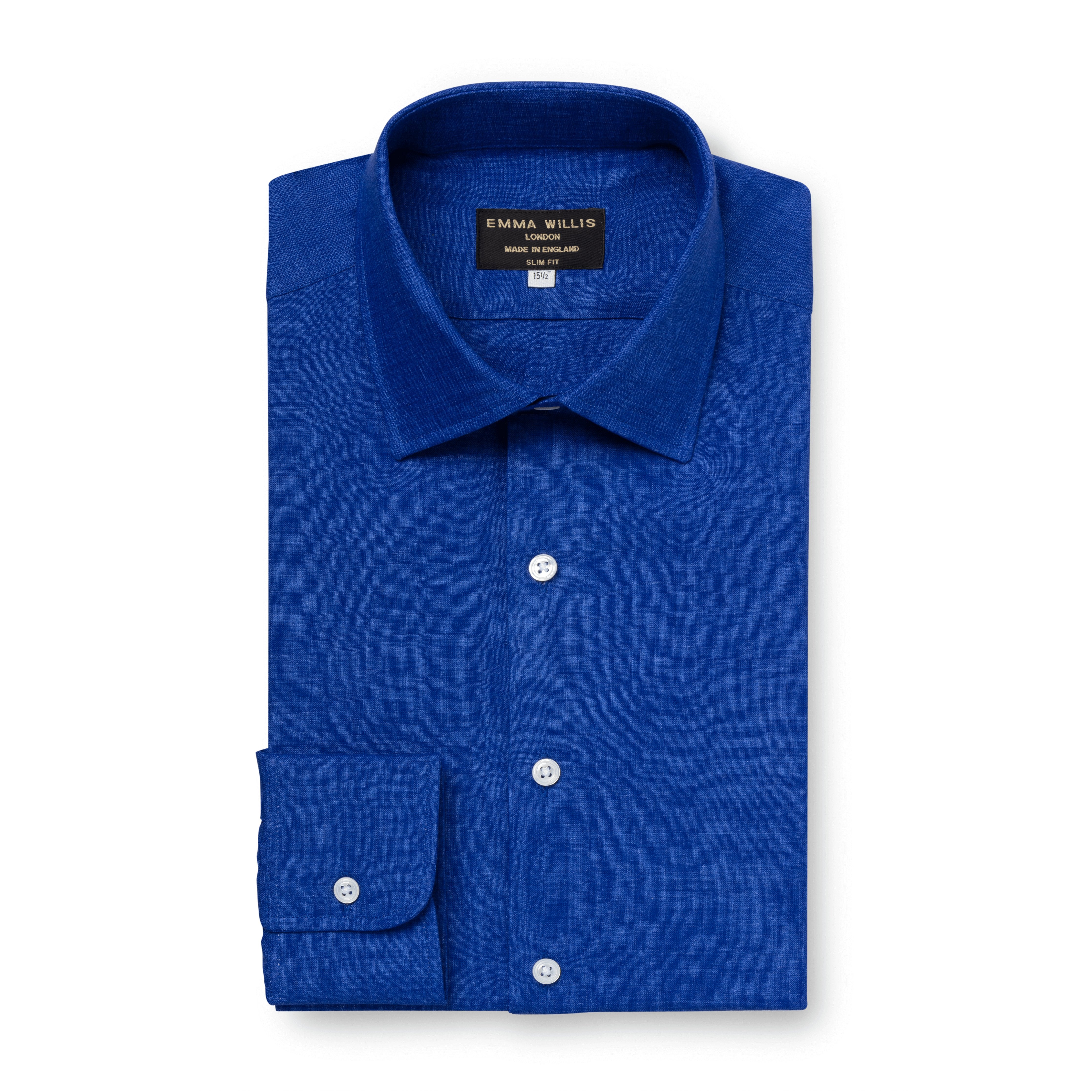 Cobalt Linen Shirt - Emma Willis