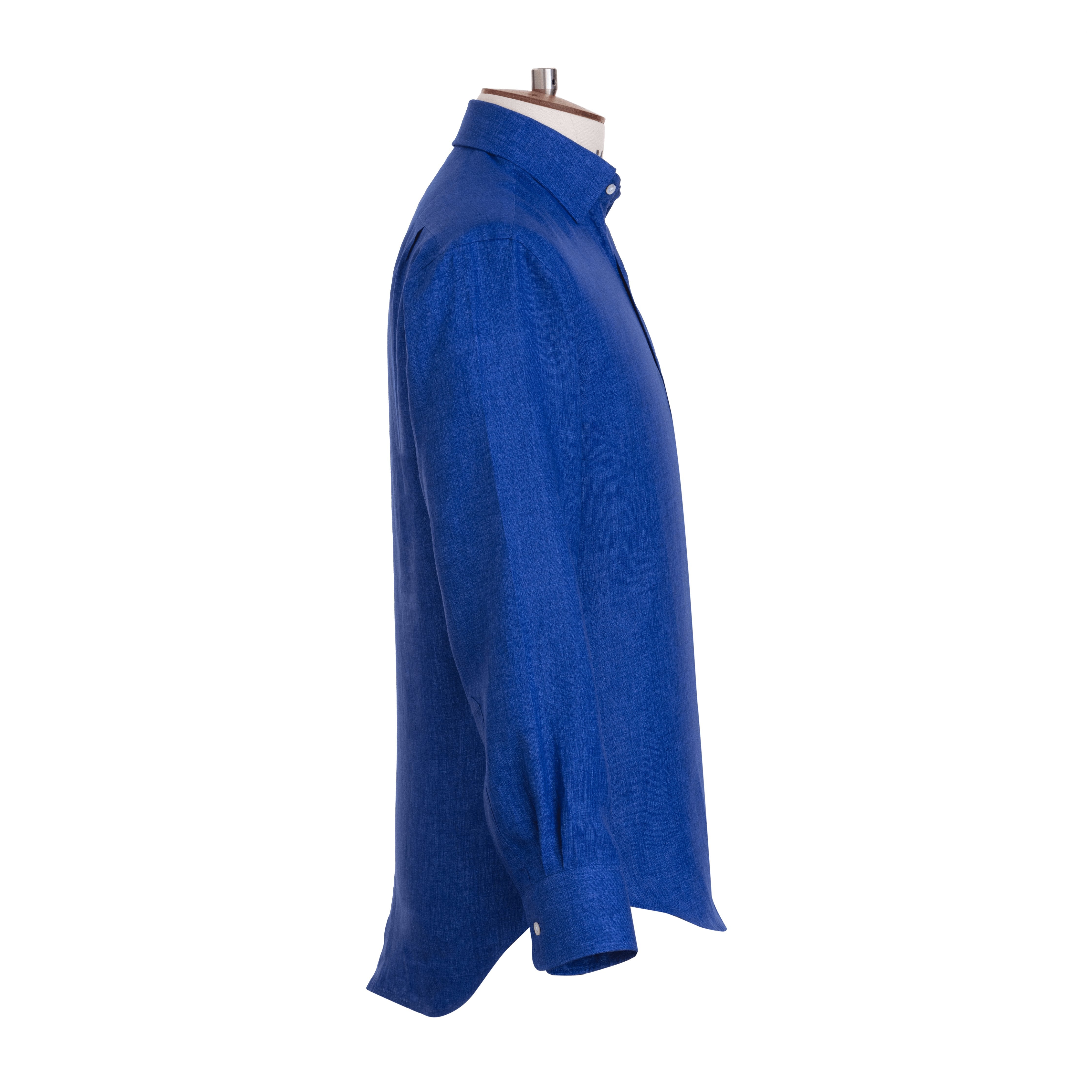 Cobalt Linen Shirt - Emma Willis