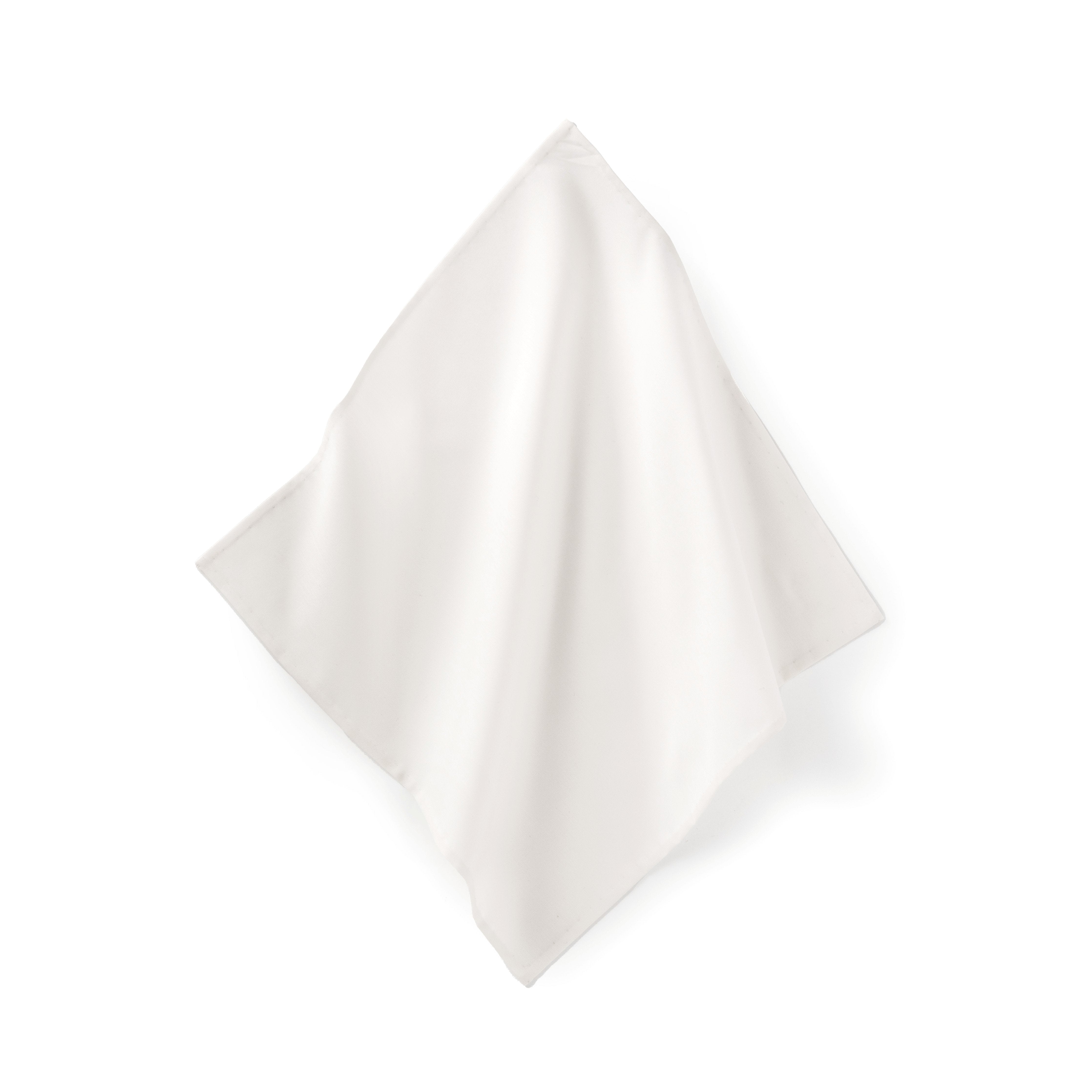 Ivory Cotton Hand-rolled Pocket Square - Emma Willis