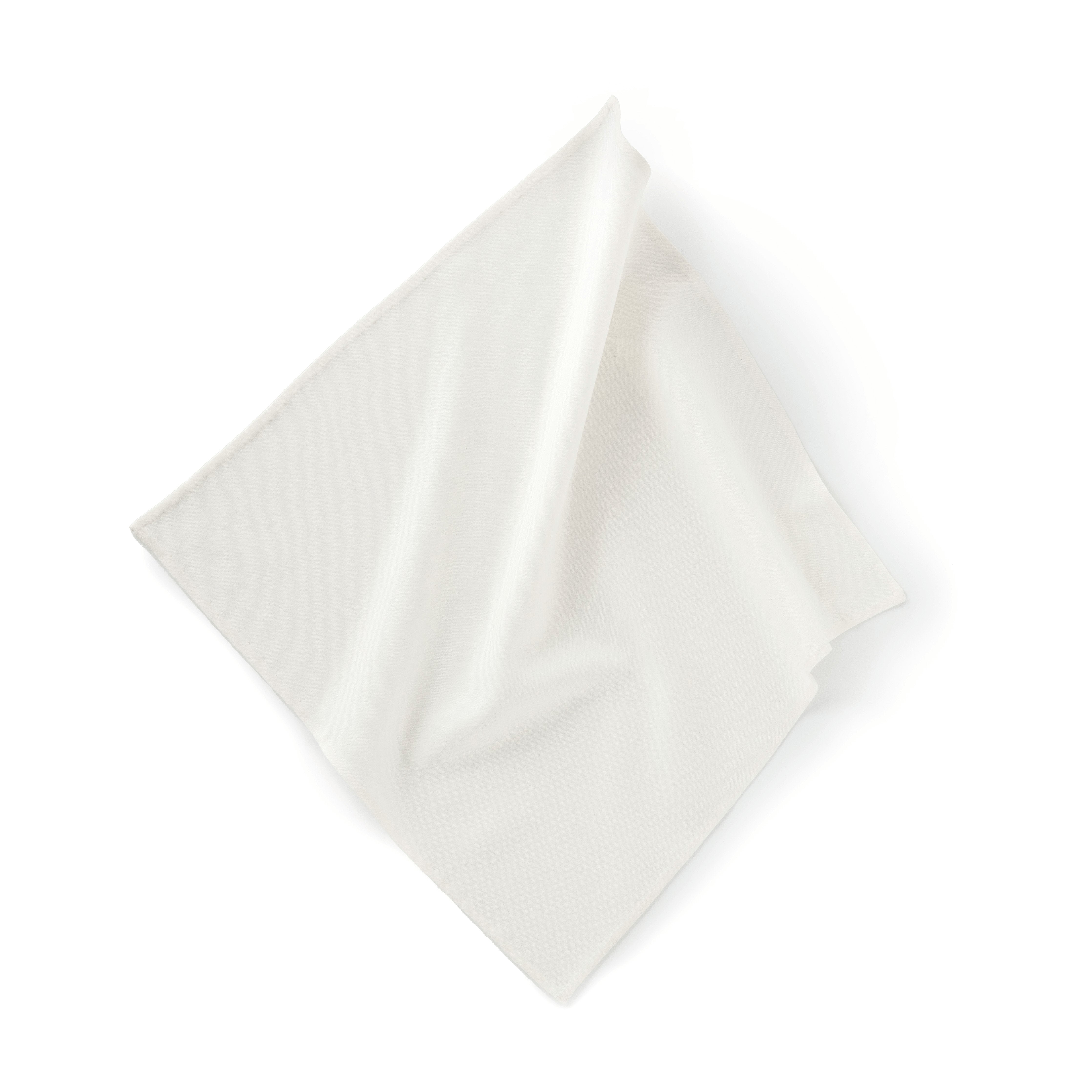 Ivory Silk Hand-rolled Pocket Square - Emma Willis