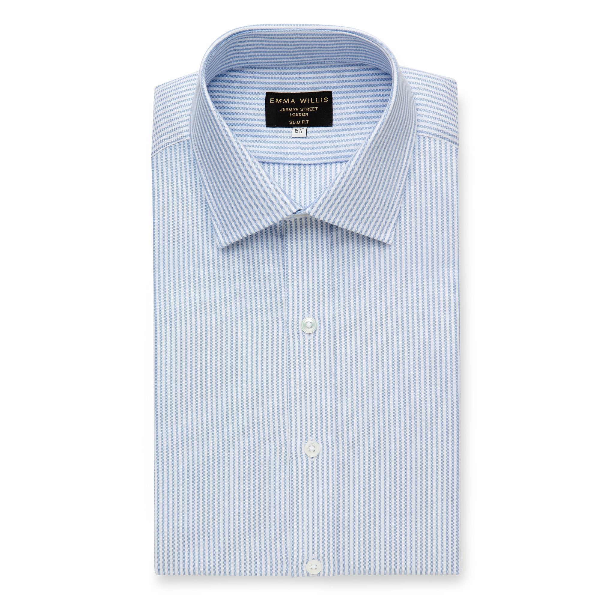 Sky Oxford Stripe Cotton Shirt - Emma Willis