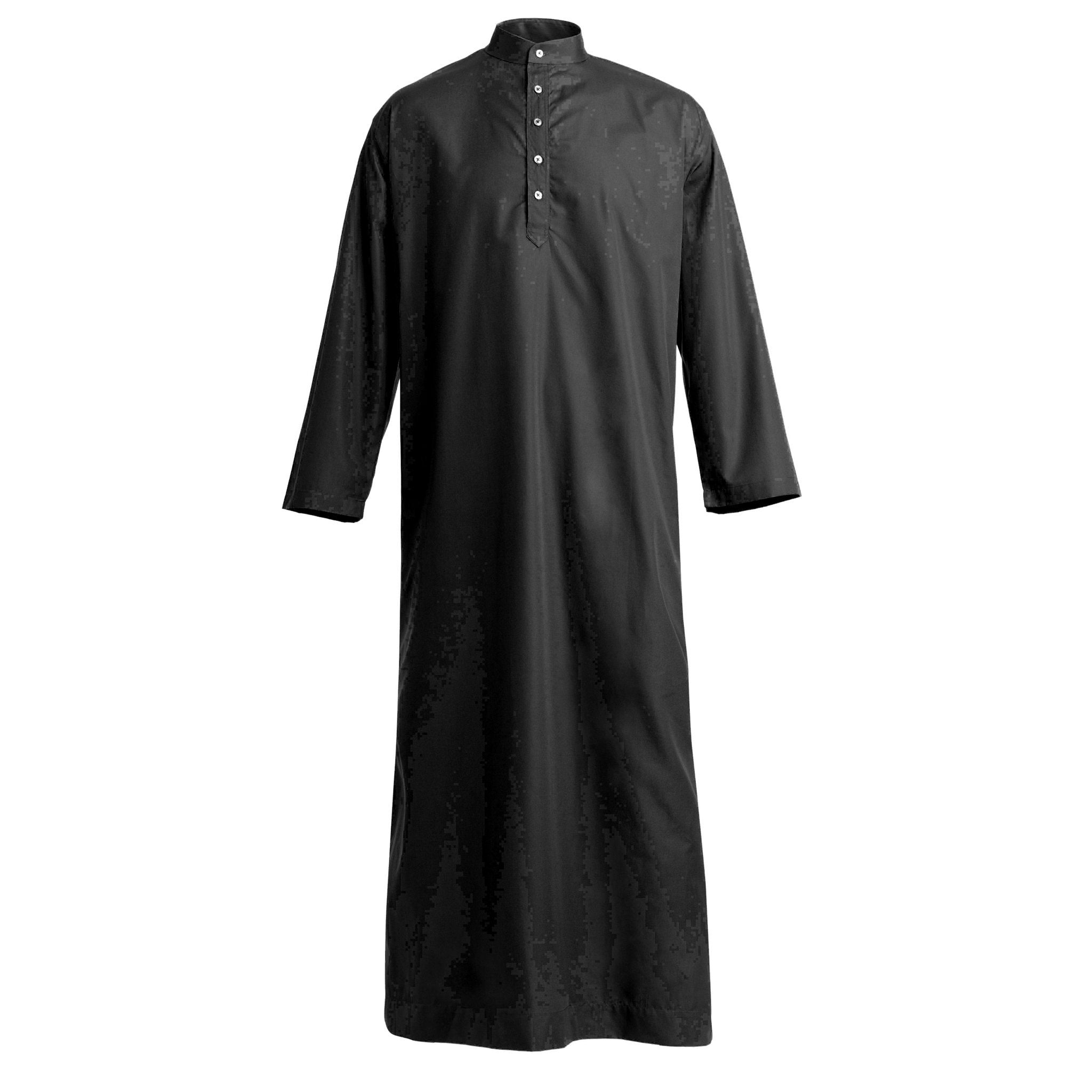 Black Poplin Djellaba freeshipping - Emma Willis