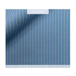 Blue LA Stripe Zephirlino Shirt - Bespoke - New - Emma Willis
