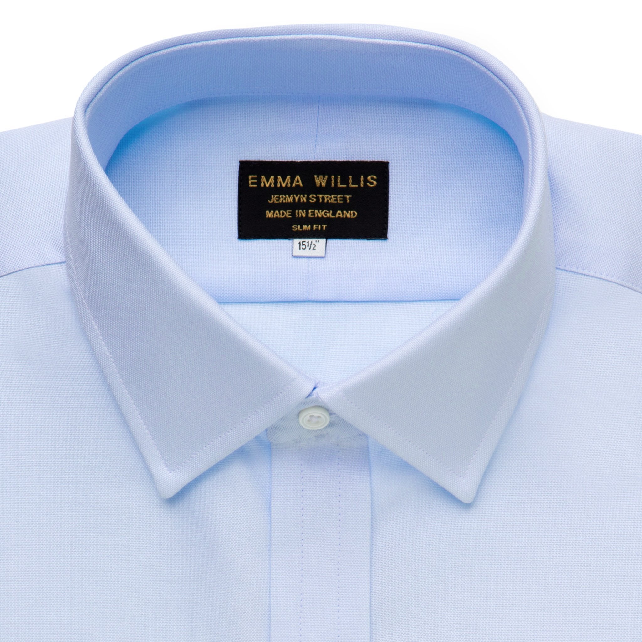 Blue Oxford Cotton Shirt - Bespoke freeshipping - Emma Willis
