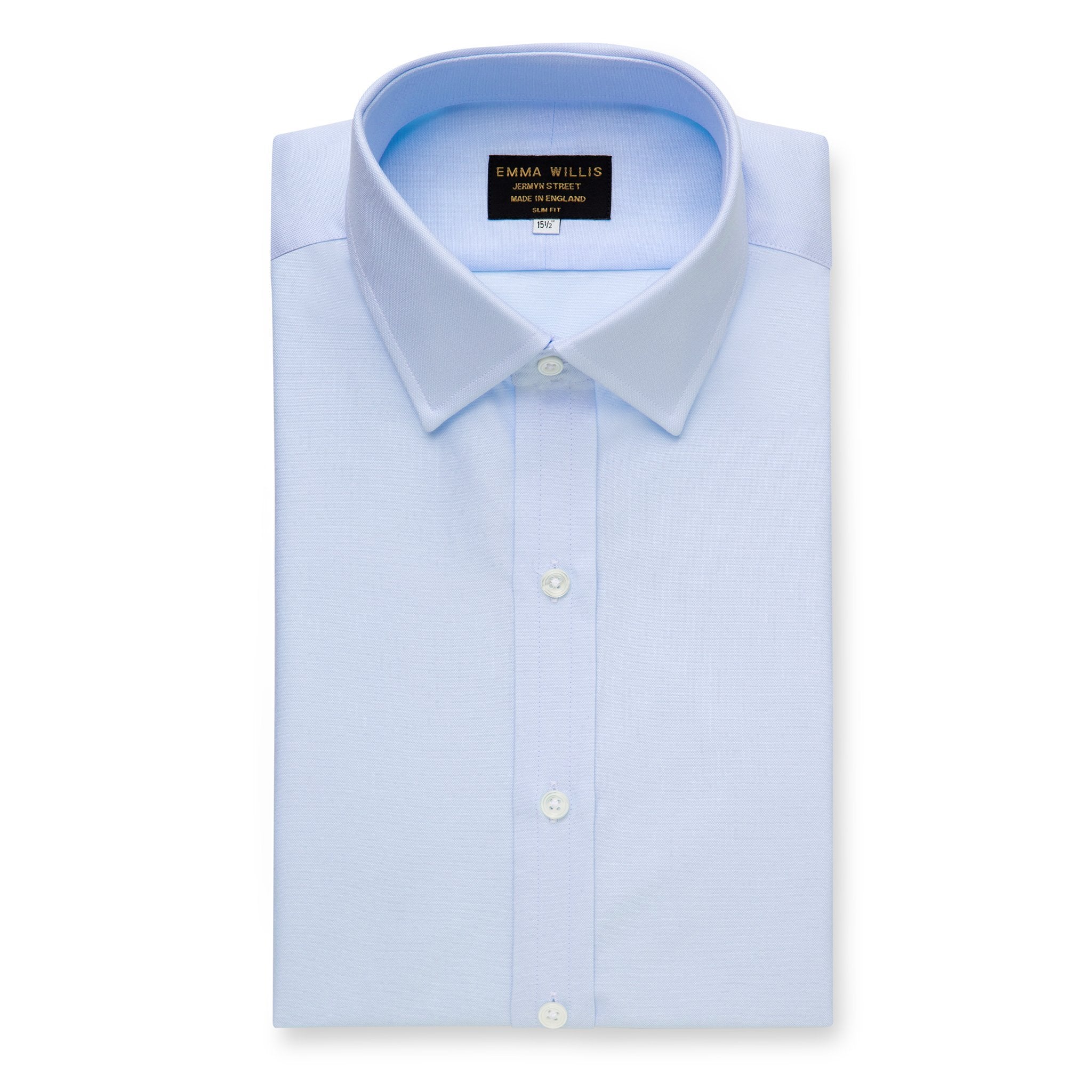 Blue Oxford Cotton Shirt - Bespoke freeshipping - Emma Willis