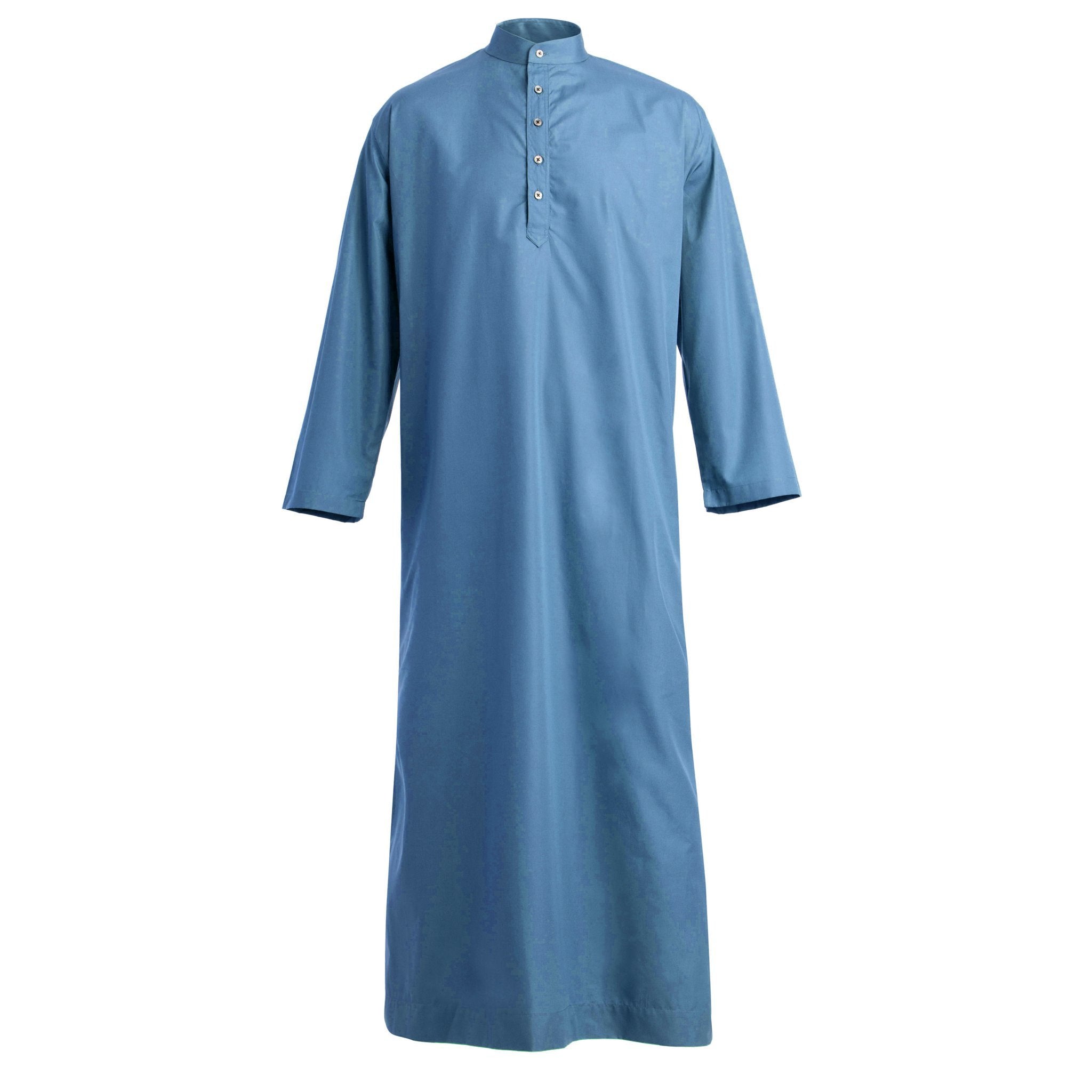 Blue Poplin Djellaba freeshipping - Emma Willis