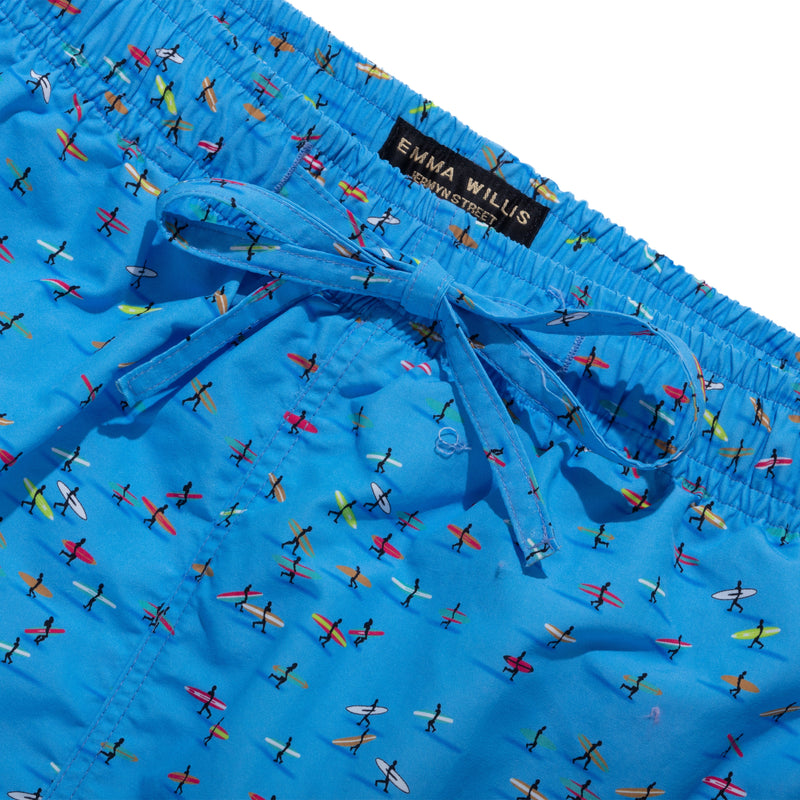 Blue Surfers Swimming Trunks - New - Emma Willis