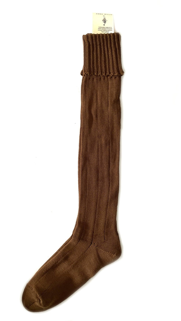 Burnt Umber Merino Wool Socks - Emma Willis