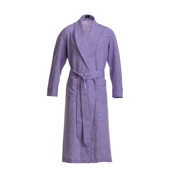 Faded Purple Linen Dressing Gown - New - Emma Willis
