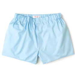 Ice Blue Superior Cotton Boxer Shorts - Classic - Emma Willis