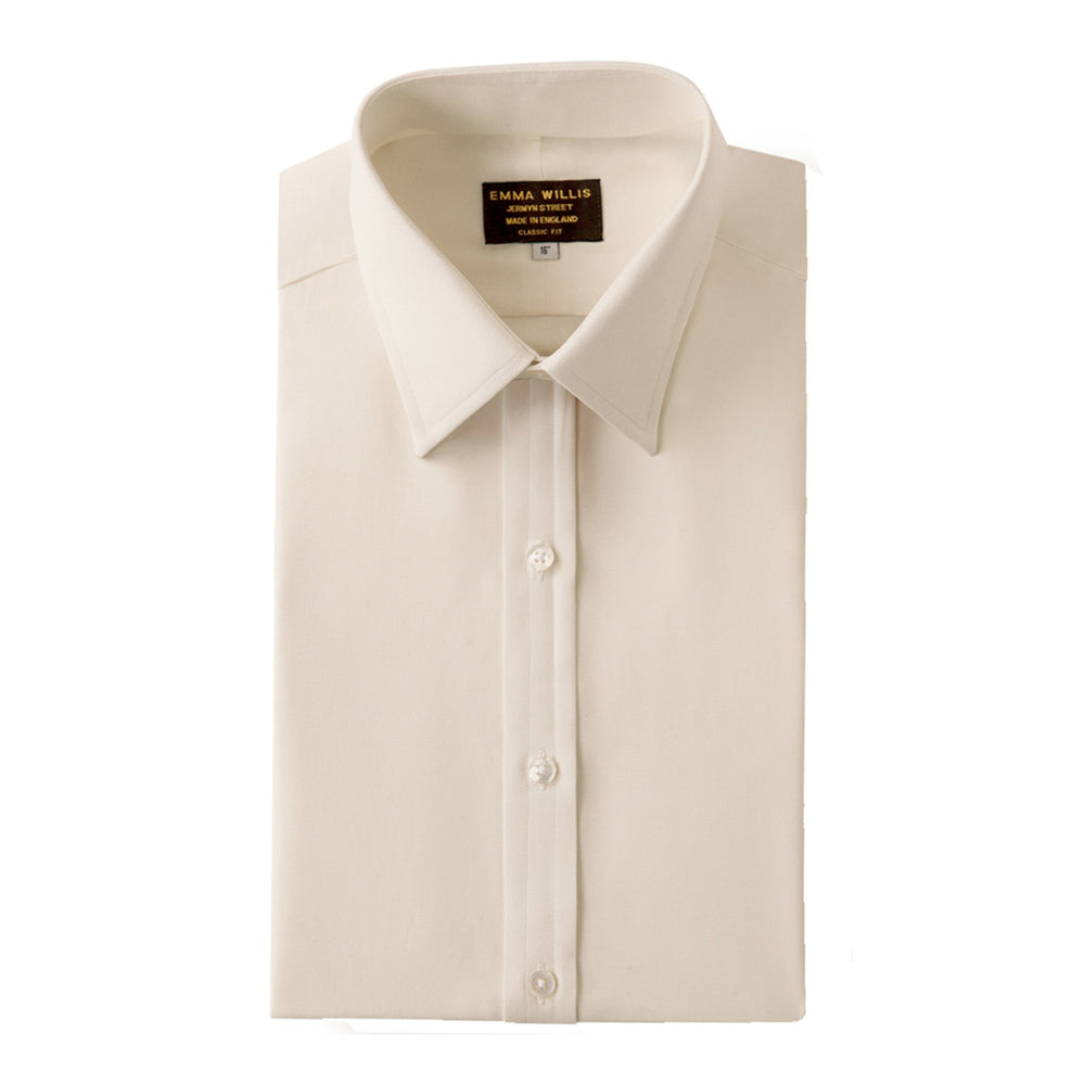 Ivory silk fitted shirt main image 1