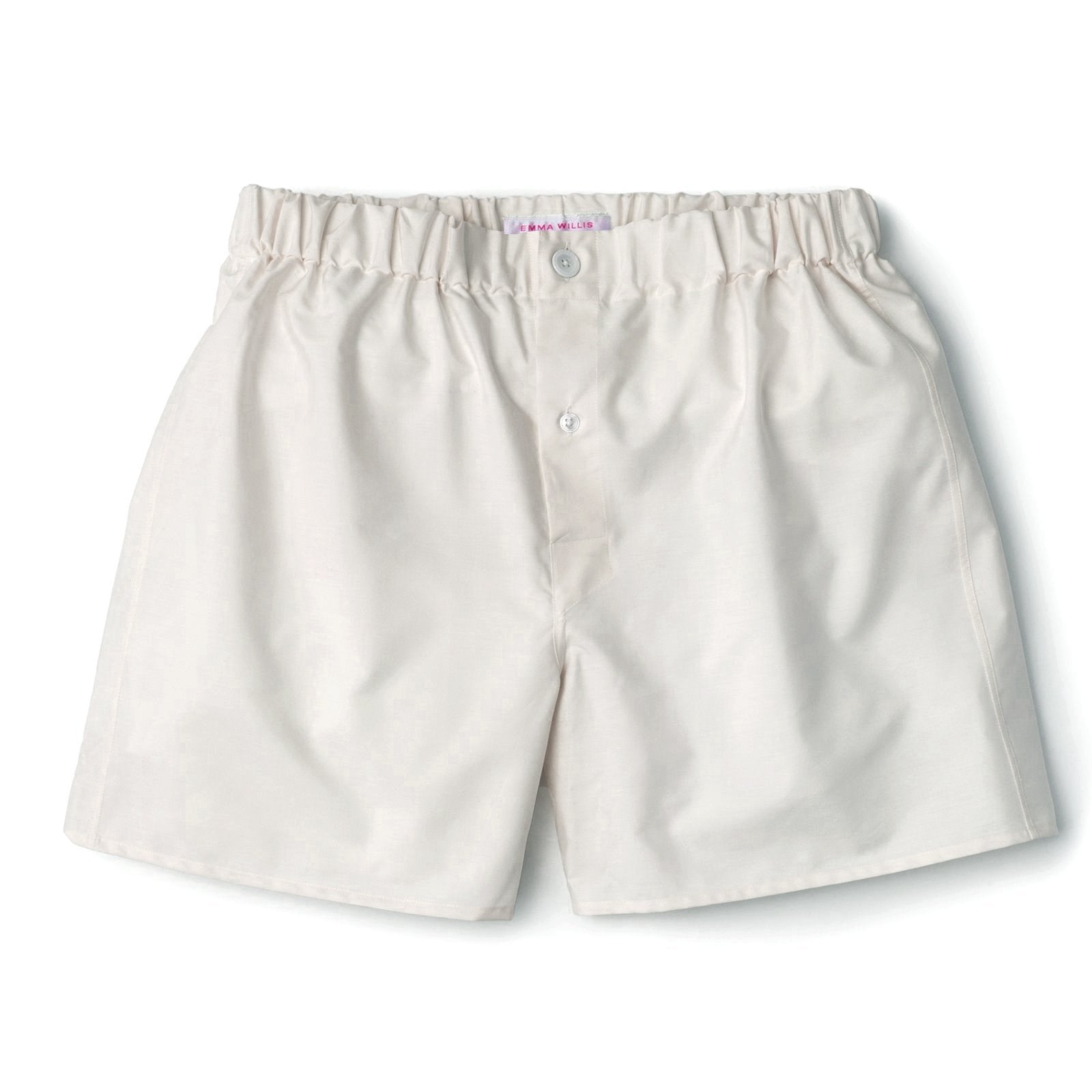 Ivory Superior Cotton Boxer Shorts - Slim Fit