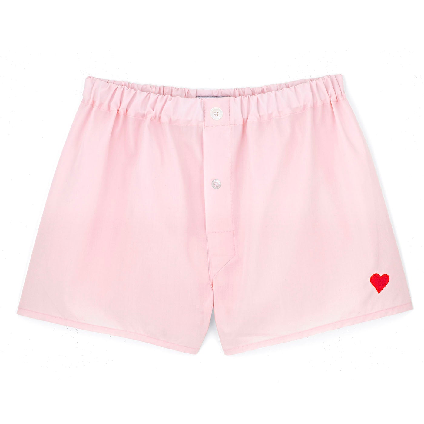 Love Heart Pink Superior Cotton Boxer Shorts - Slim Fit - Emma Willis