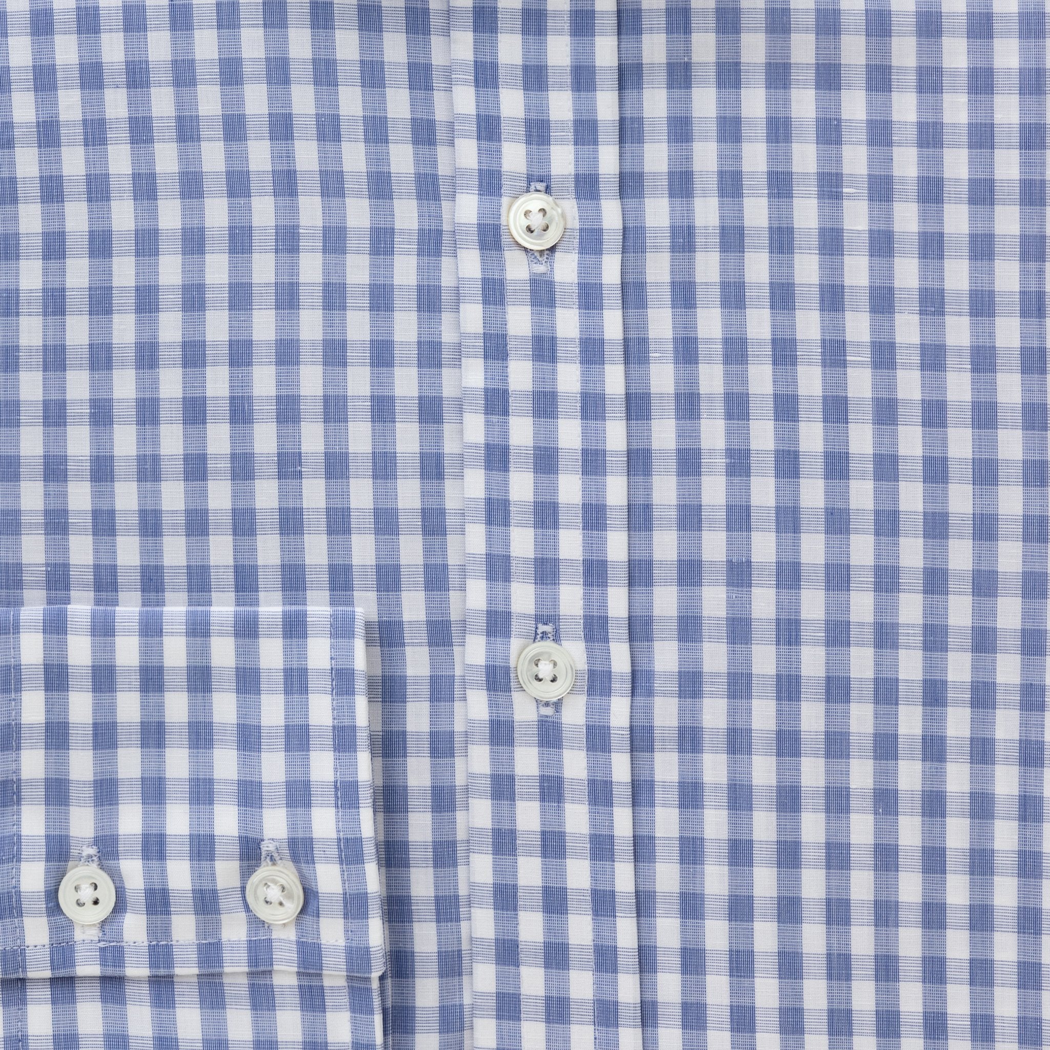 Navy Gingham Zephirlino Shirt freeshipping - Emma Willis
