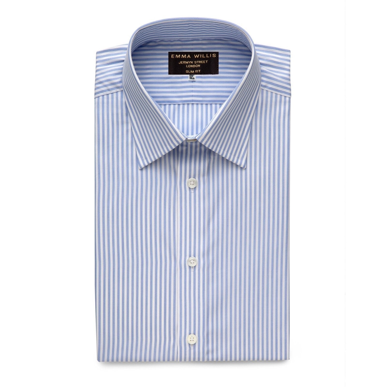 Navy Soyella Music Stripe Cotton Shirt freeshipping - Emma Willis
