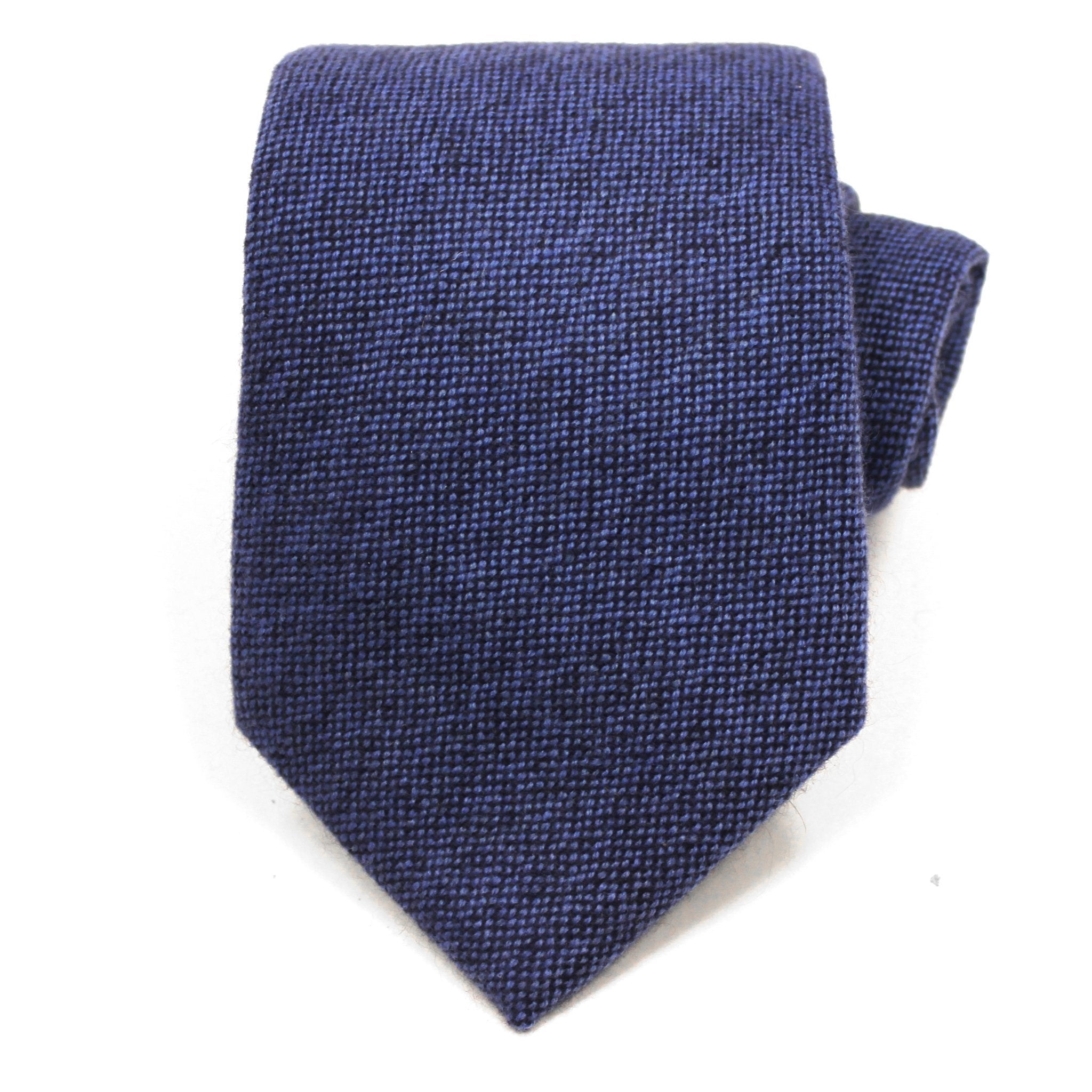 Navy/Blue Warp Cashmere Tie freeshipping - Emma Willis